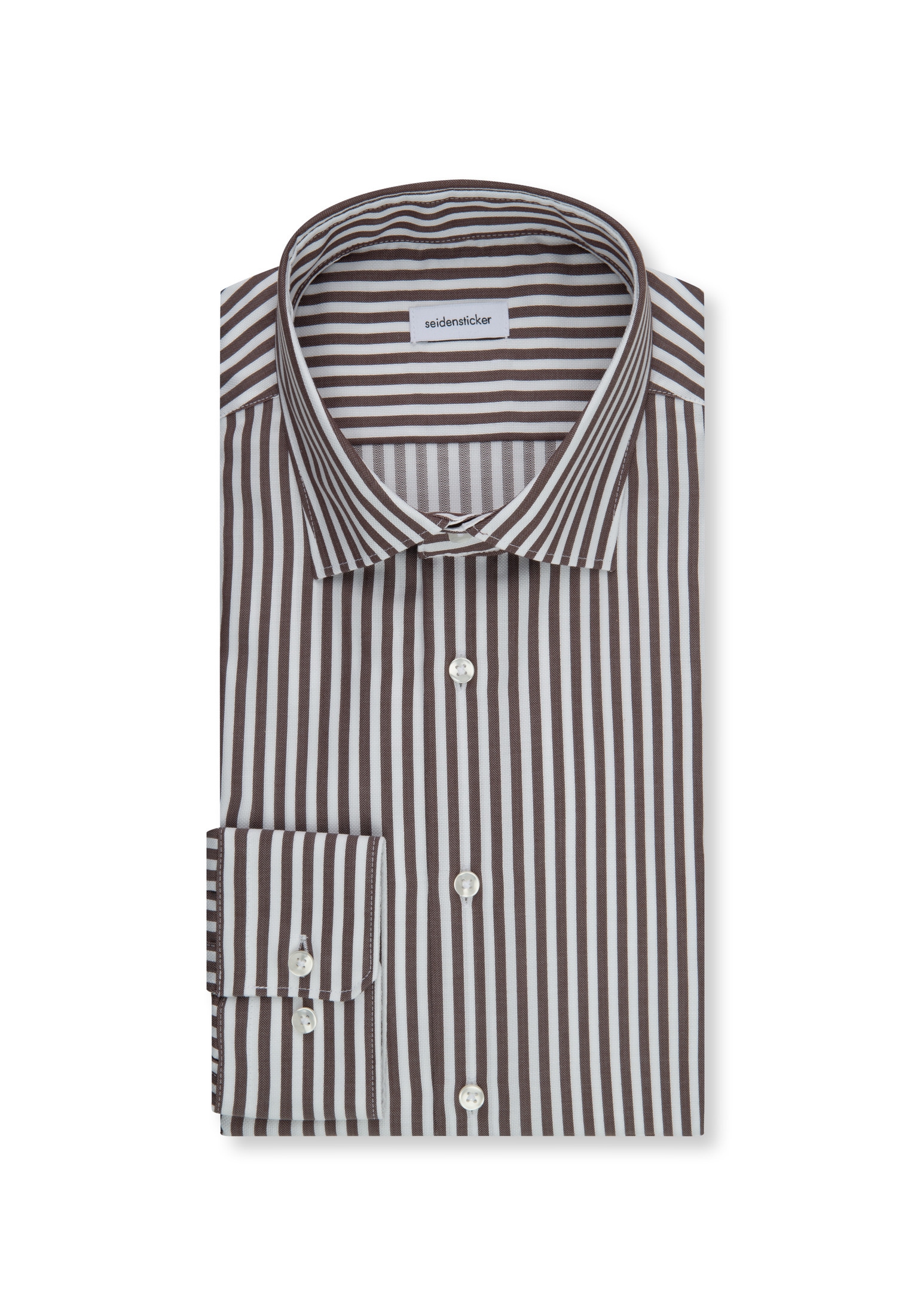 seidensticker Chemise d'affaires »Schwarze Rose« Slim 1/1 col Kent rayé