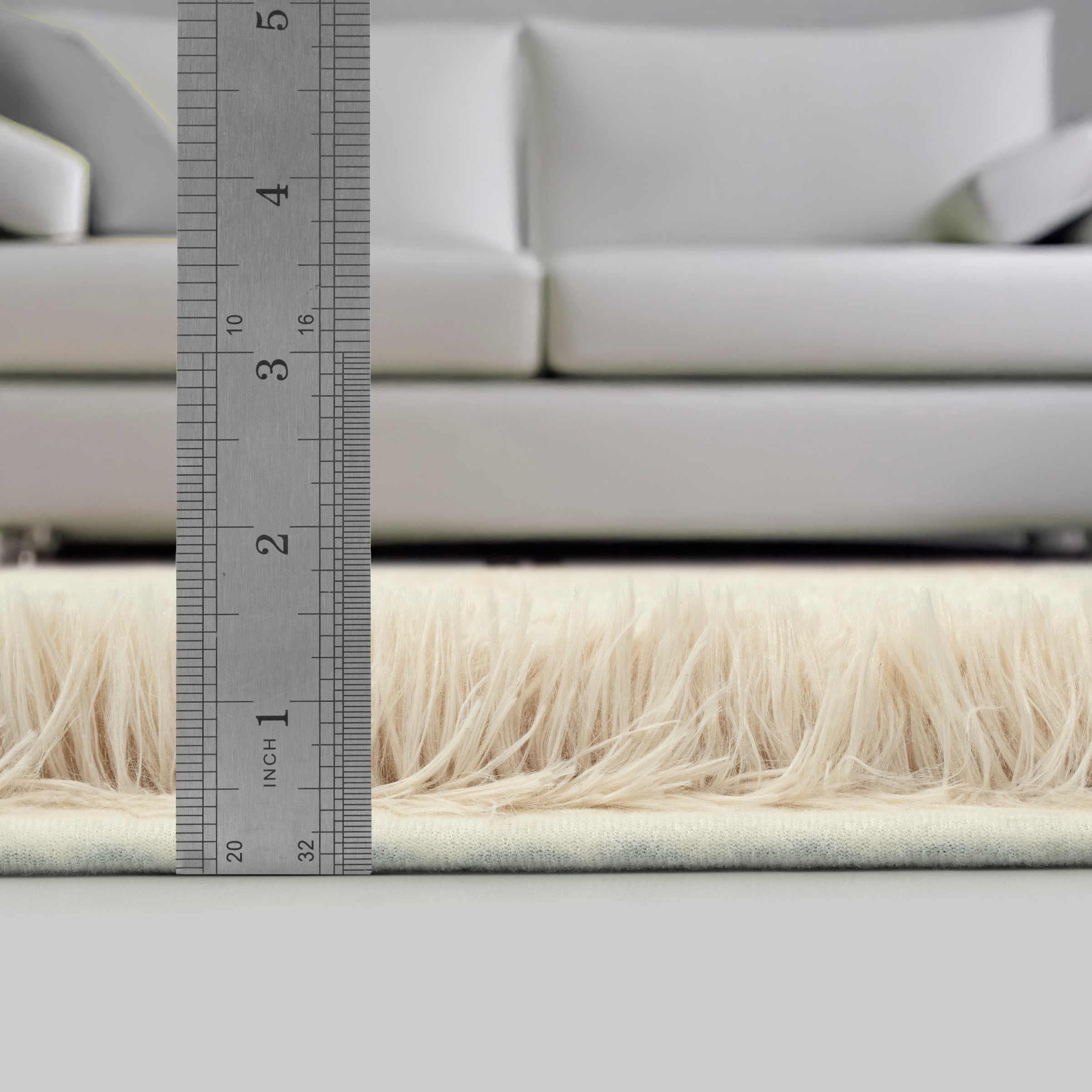 merinos Teppich »Fluffy Shaggy«, rechteckig, 35 mm Höhe, Flauschiger Hochflor Teppich, Wohnzimmer, Anti-Rutsch Unterseite