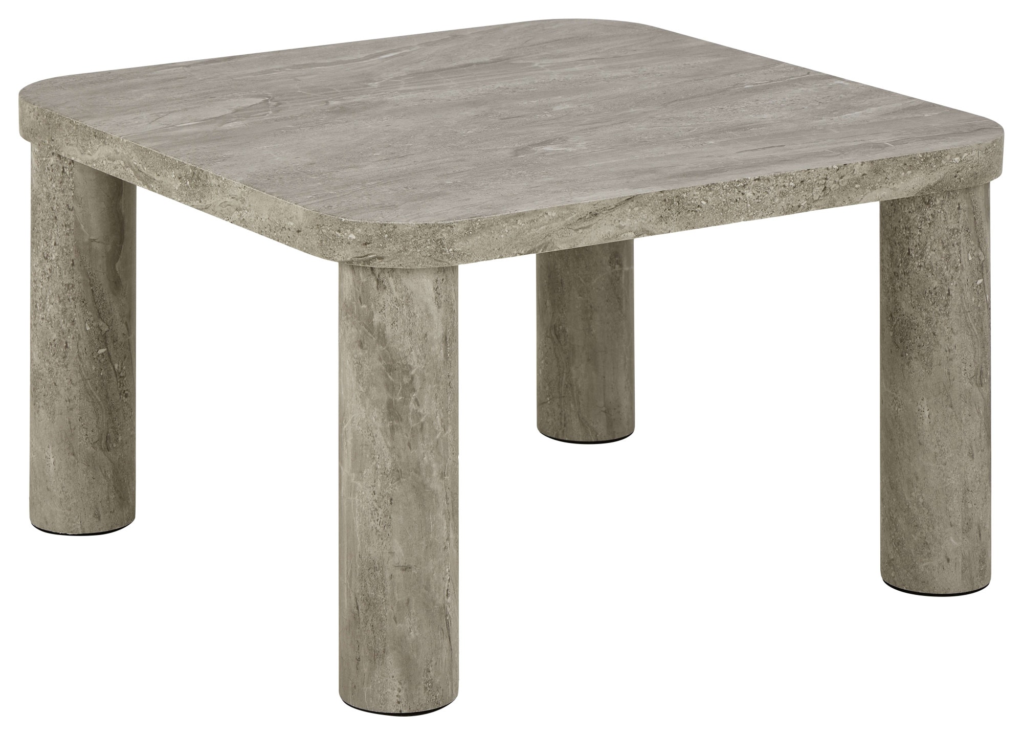 ACTONA GROUP Table basse »Solano« 1 cuis tlg. Aspect marbre gris, pieds robustes, FSC™