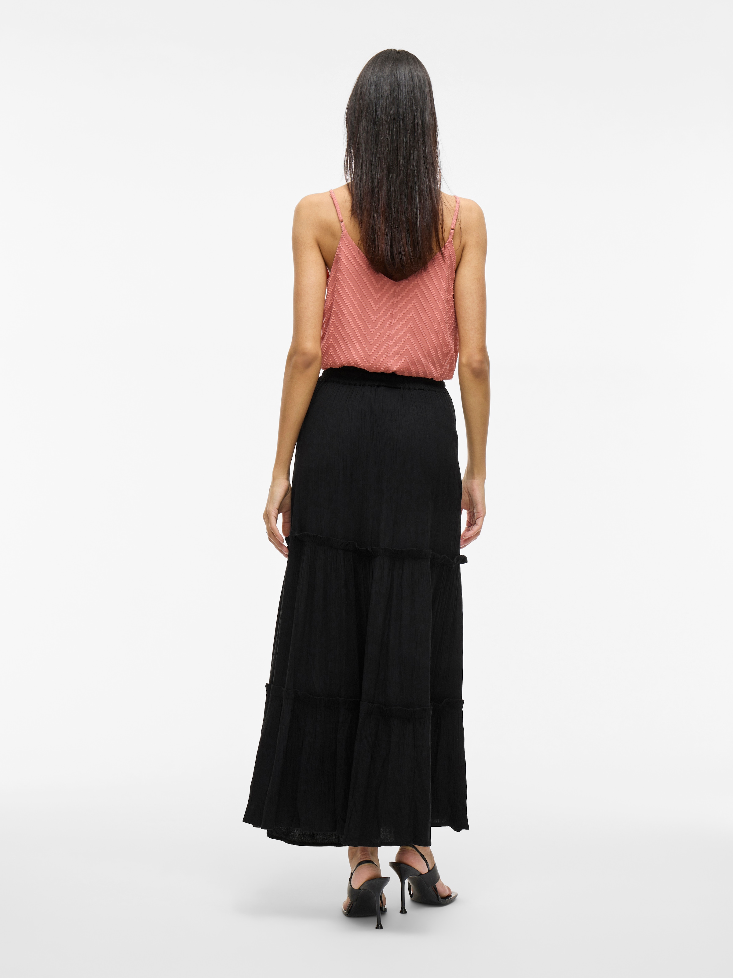 Vila Maxi jupe »VIMESA HW MAXI SKIRT - NOOS« mit Rüschen