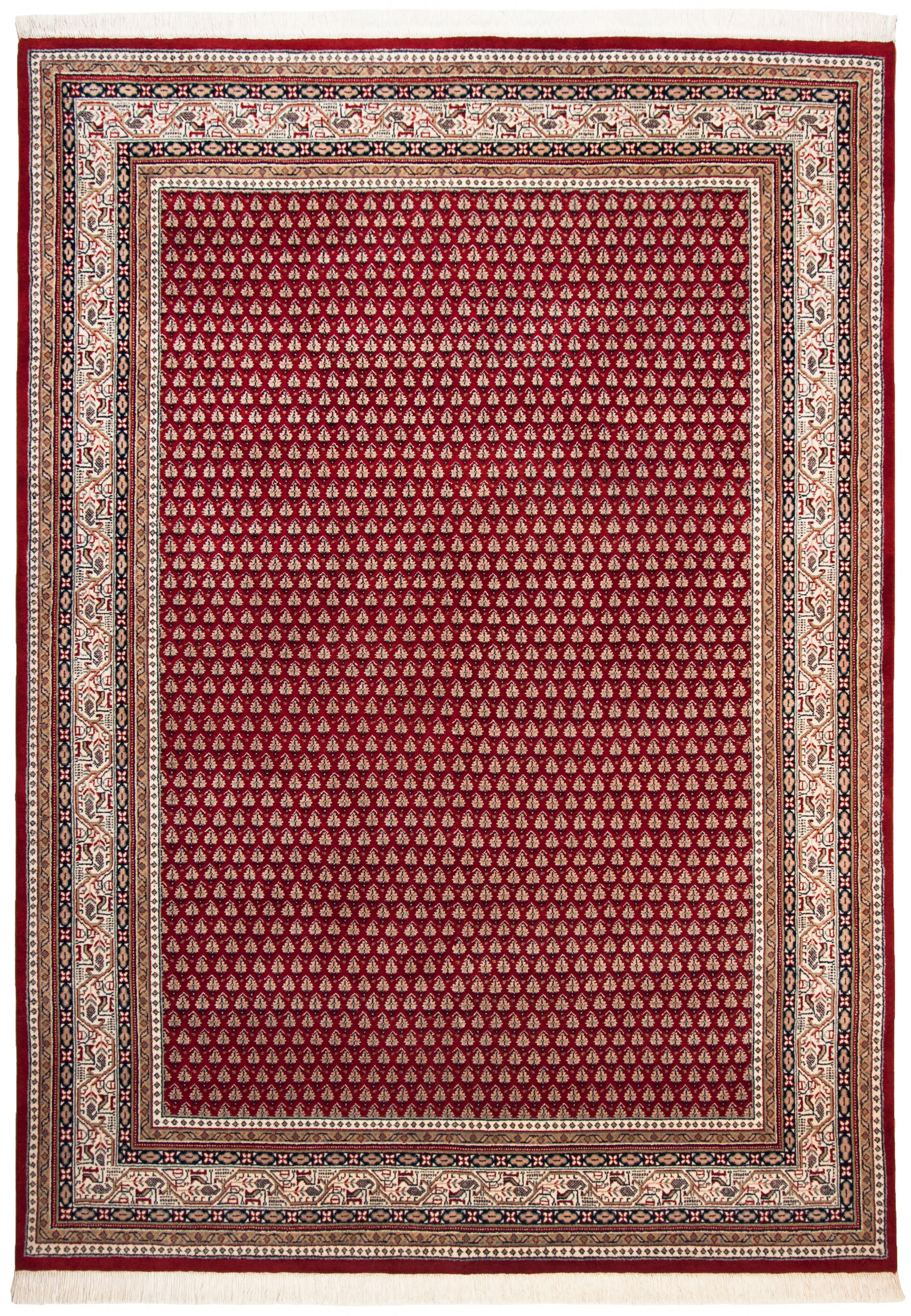 Image of THEKO Orientteppich "Abbas Meraj Mir" rechteckig 12 mm Höhe reine Wolle, handgeknüpft, mit Fransen