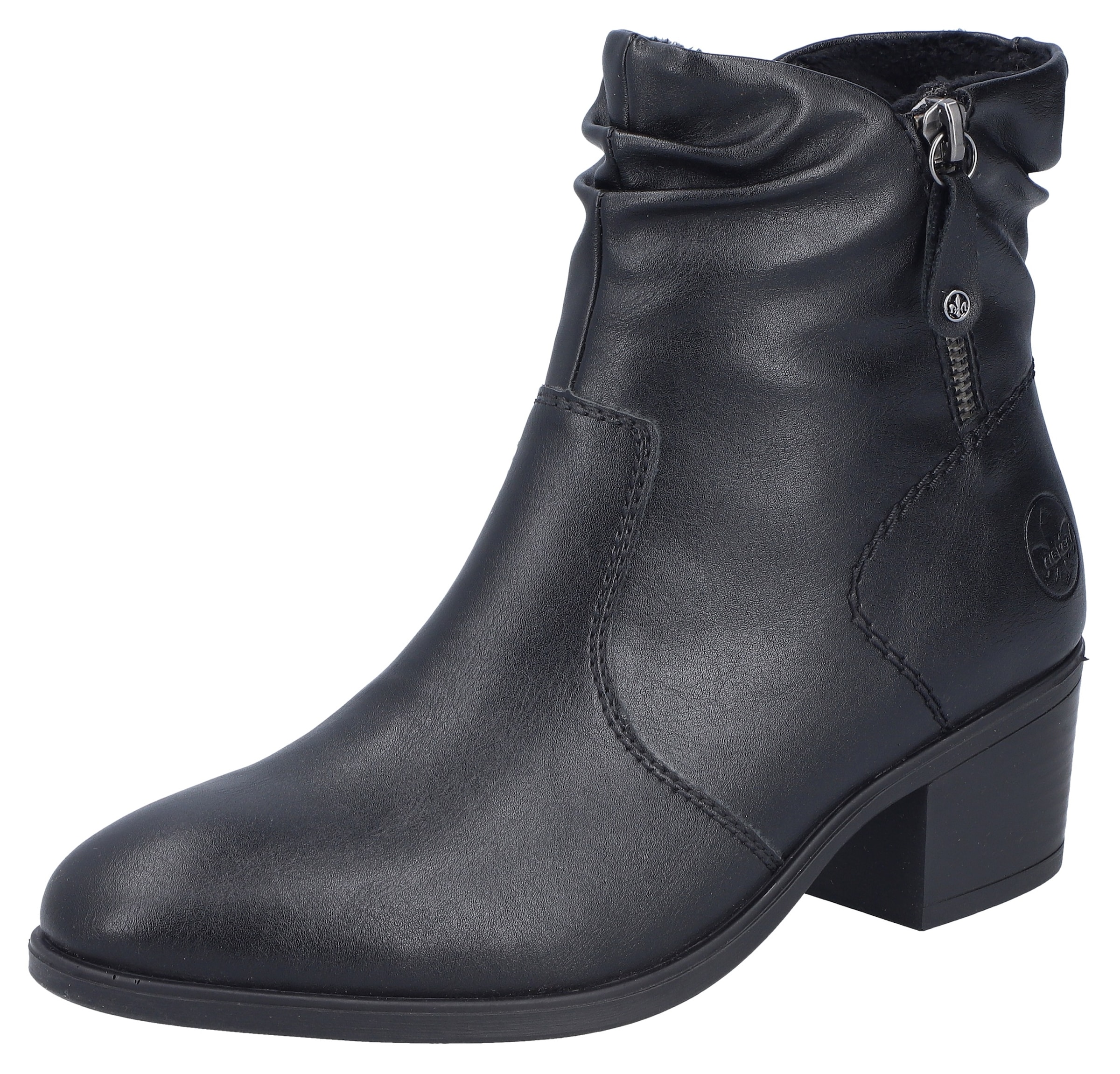 Image of Rieker Stiefelette Boots, Klassik-Stiefelette, Blockabsatz, mit slouchy Schaft