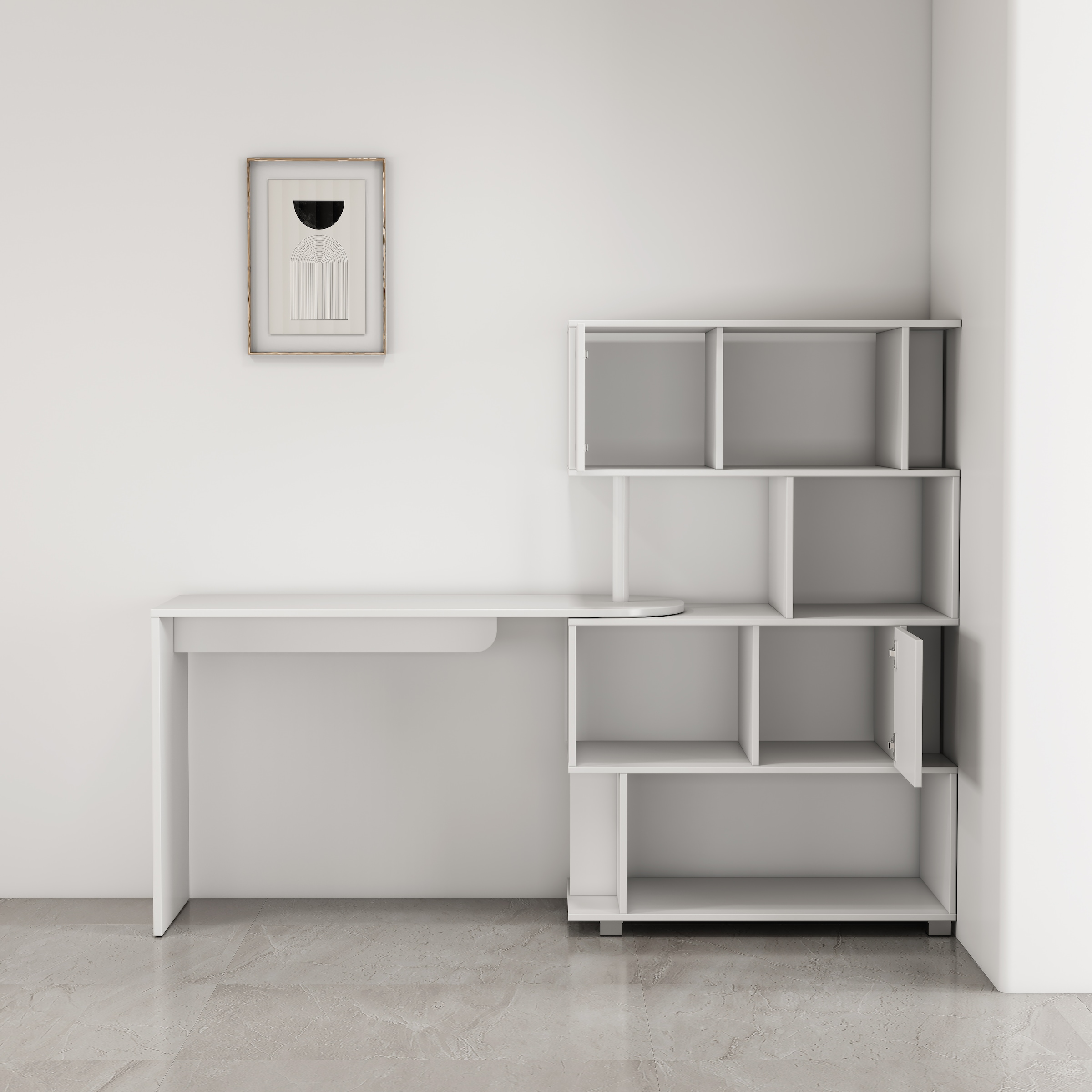 GOODproduct Schreibtisch »Inovo« Set,  als Eckschreibtisch oder Schreibtisch nutzbar, viel Stauraum