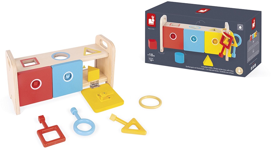 Image of Janod Lernspielzeug »Essentiel, Sortierspiel mit Schlüsseln« bei Ackermann Versand Schweiz