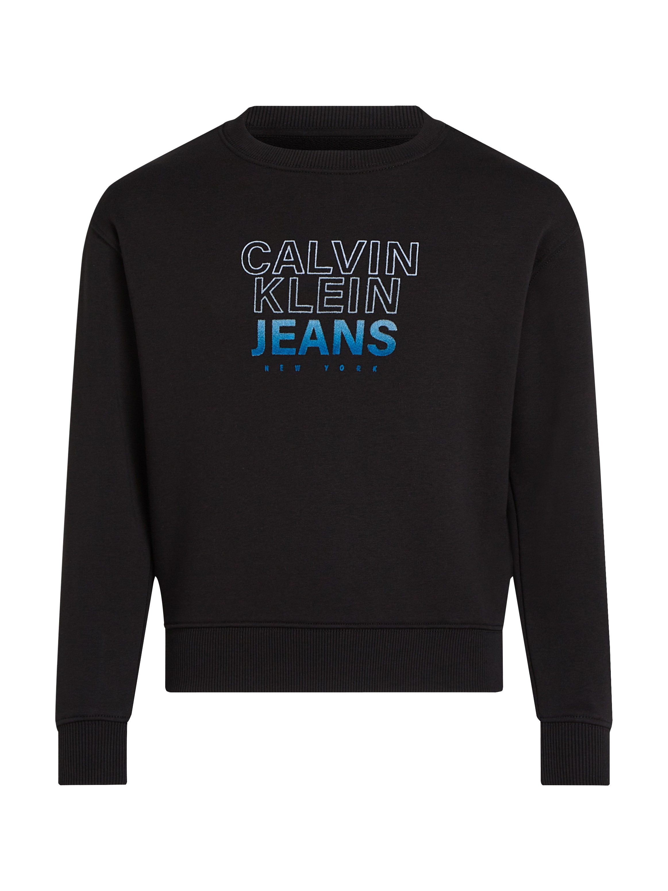 Calvin Klein Jeans Sweatshirt »GRADIENT FLOCK LOGO CN«, für Kinder bis 16 Jahre mit Logoprägung