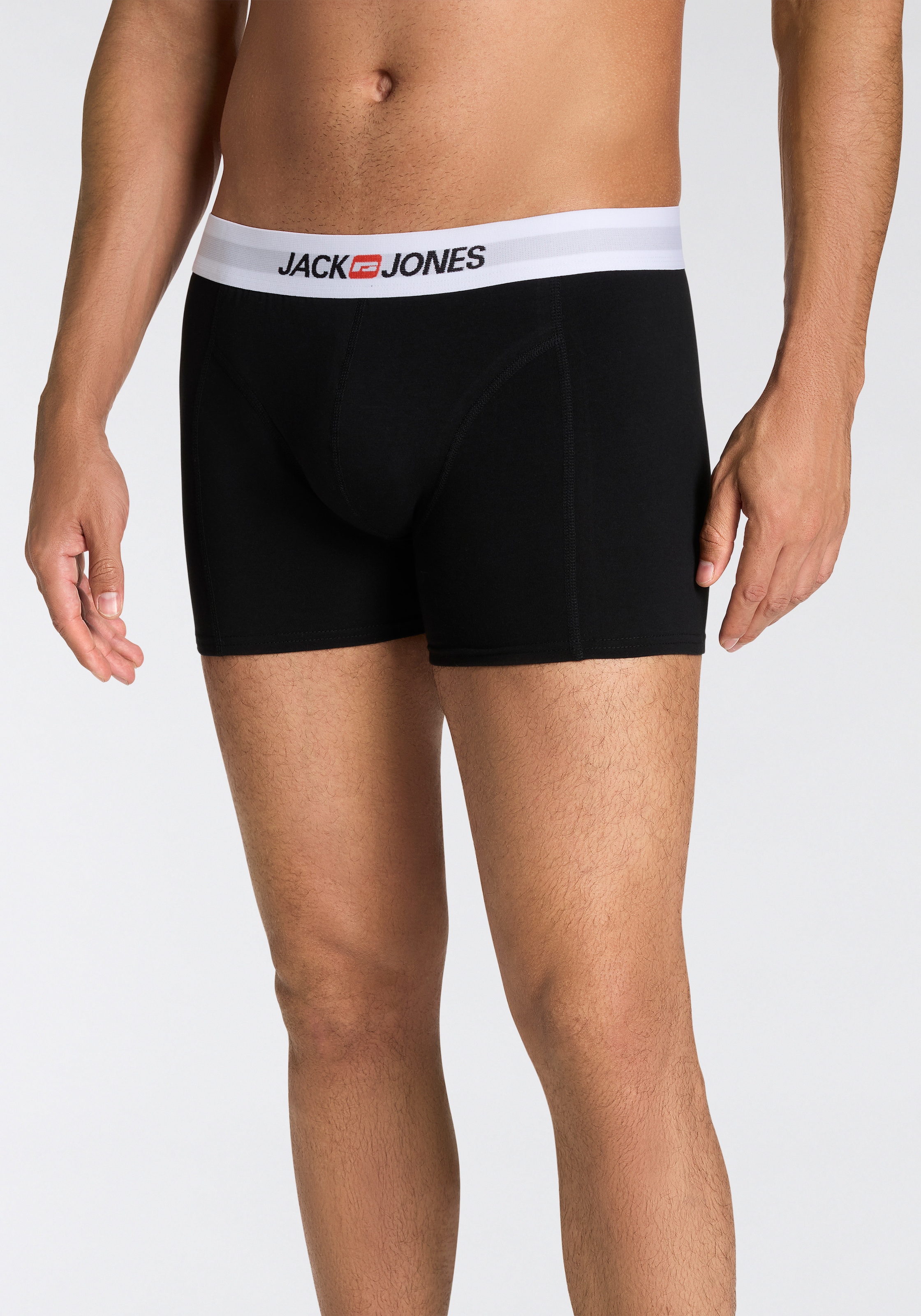 Jack & Jones Tronc »JACOLD – Boxershorts mit farbigem Bund im 6er-Pack« Packung, 6 cuis tlg., Druck, modisch, regular fit, Jersey