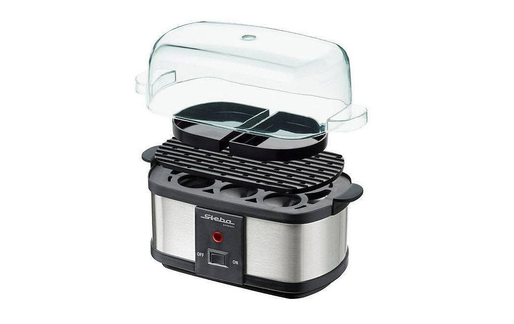 Image of Steba Eierkocher »EK 3 Plus 6 Eier, Silberfarben, Schwarz«, für 6 St. Eier, 350 W bei Ackermann Versand Schweiz