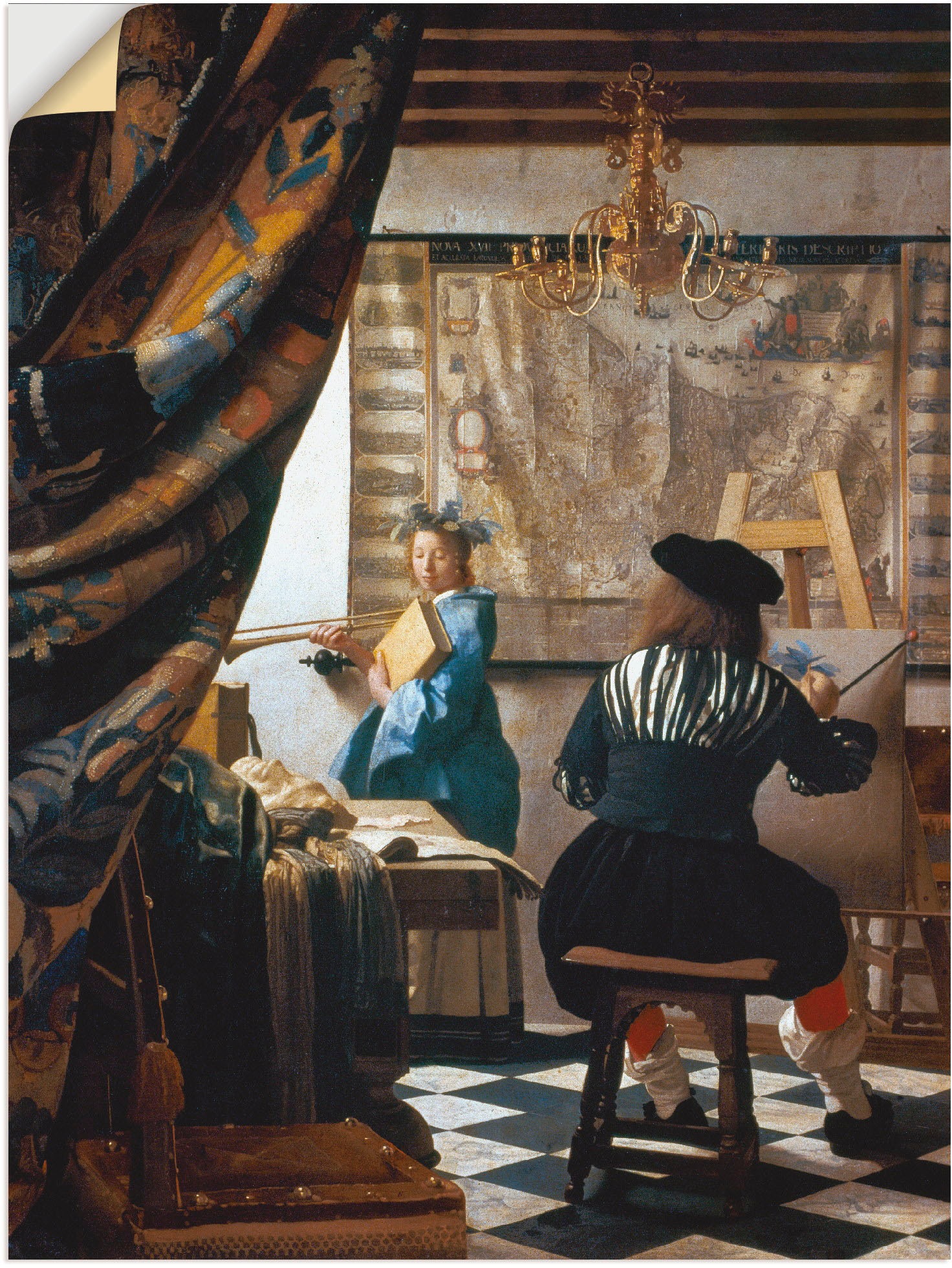 Image of Artland Wandbild »Die Malkunst. Um 1666/68«, Berufe, (1 St.), in vielen Grössen & Produktarten -Leinwandbild, Poster, Wandaufkleber / Wandtattoo auch für Badezimmer geeignet bei Ackermann Versand Schweiz