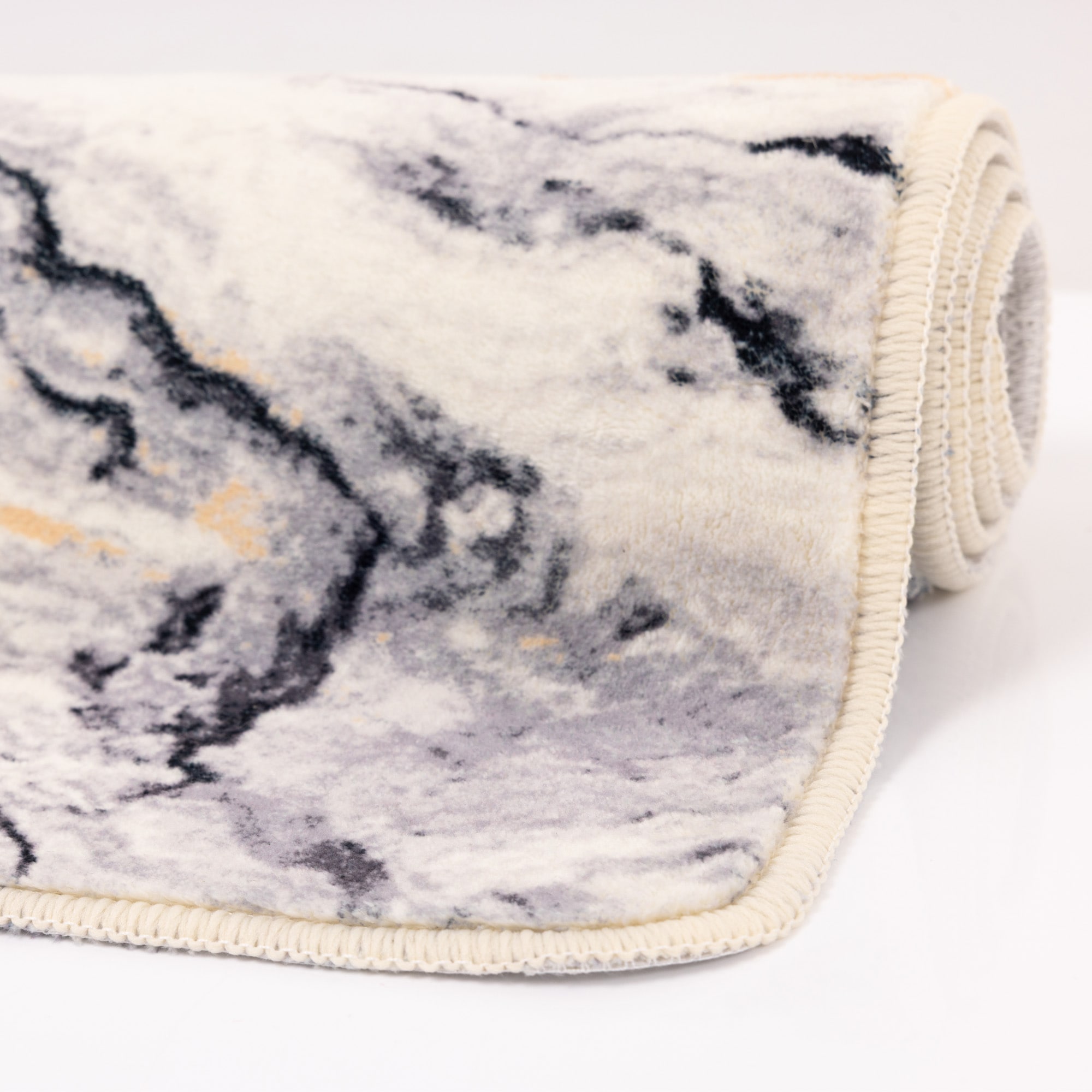 Gino Falcone Tapis de bain »Aquata GF-156, Badvorleger, Badezimmer Teppich« Höhe 7 mm revêtement antidérapant Badteppich, bedruckt, Wellen Design, rechteckig