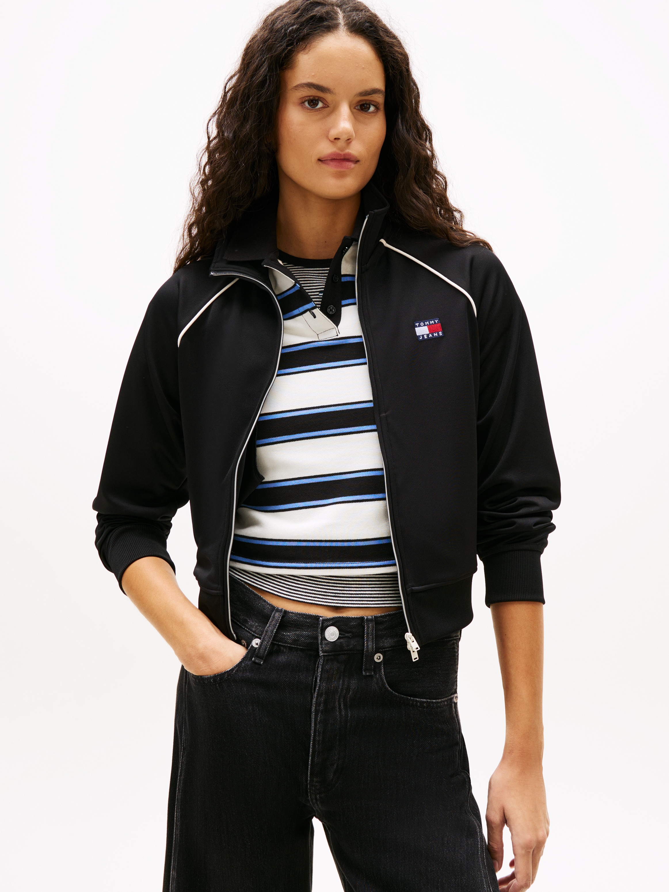 Image of Tommy Jeans Yoga-Sweatjacke "TJW BADGE TRACK JACKET EXT"