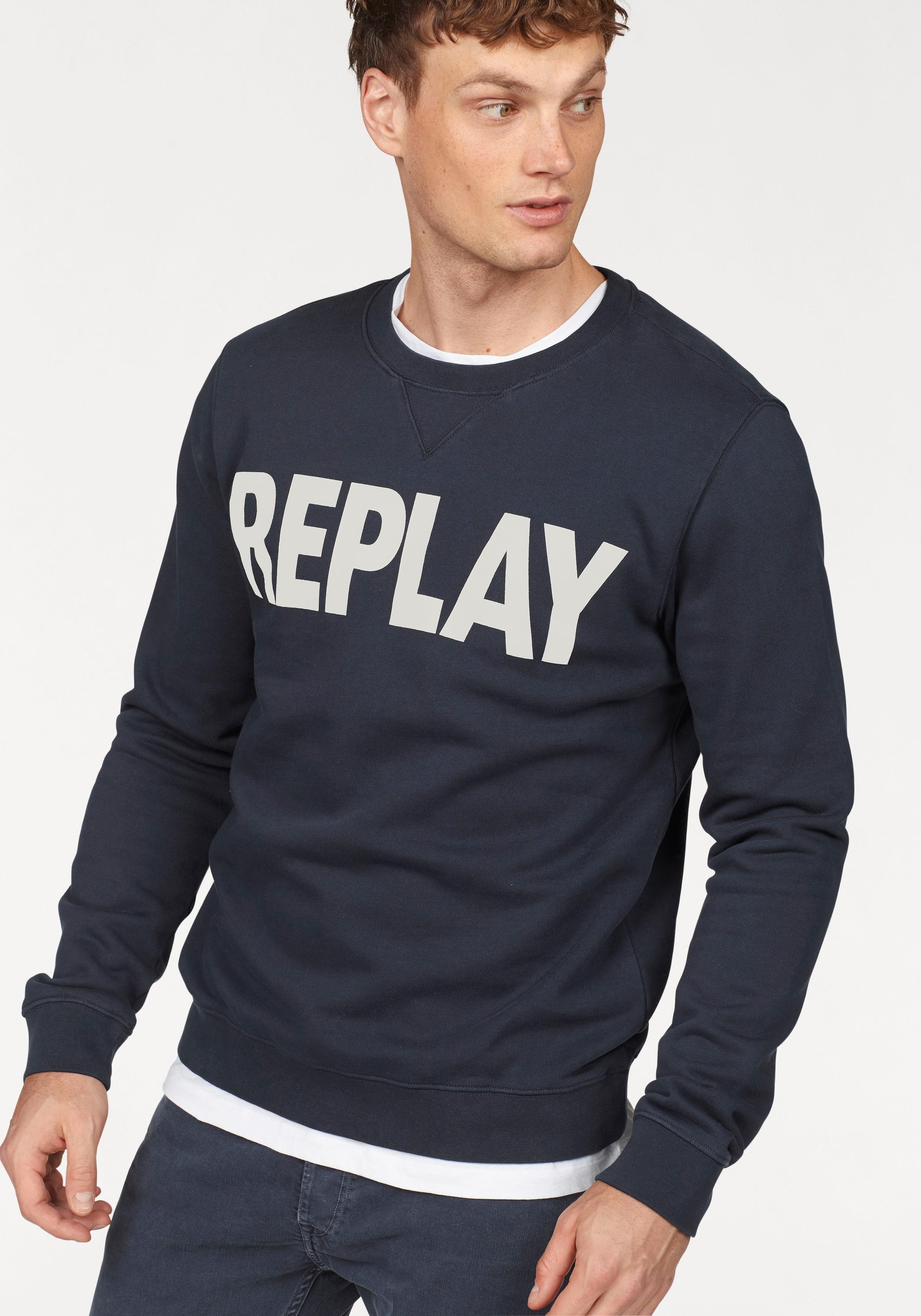 Image of Replay Sweatshirt, Markenprint bei Ackermann Versand Schweiz