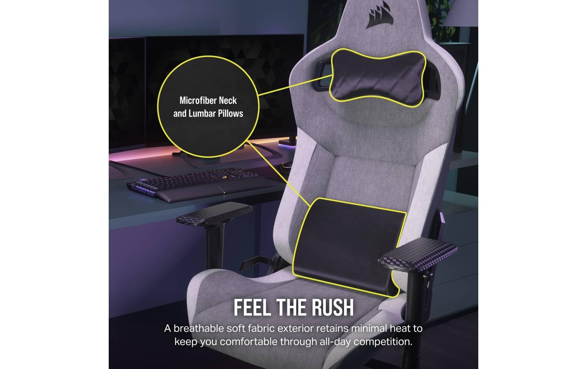 Corsair Gaming-Stuhl »T3 Rush -2023«