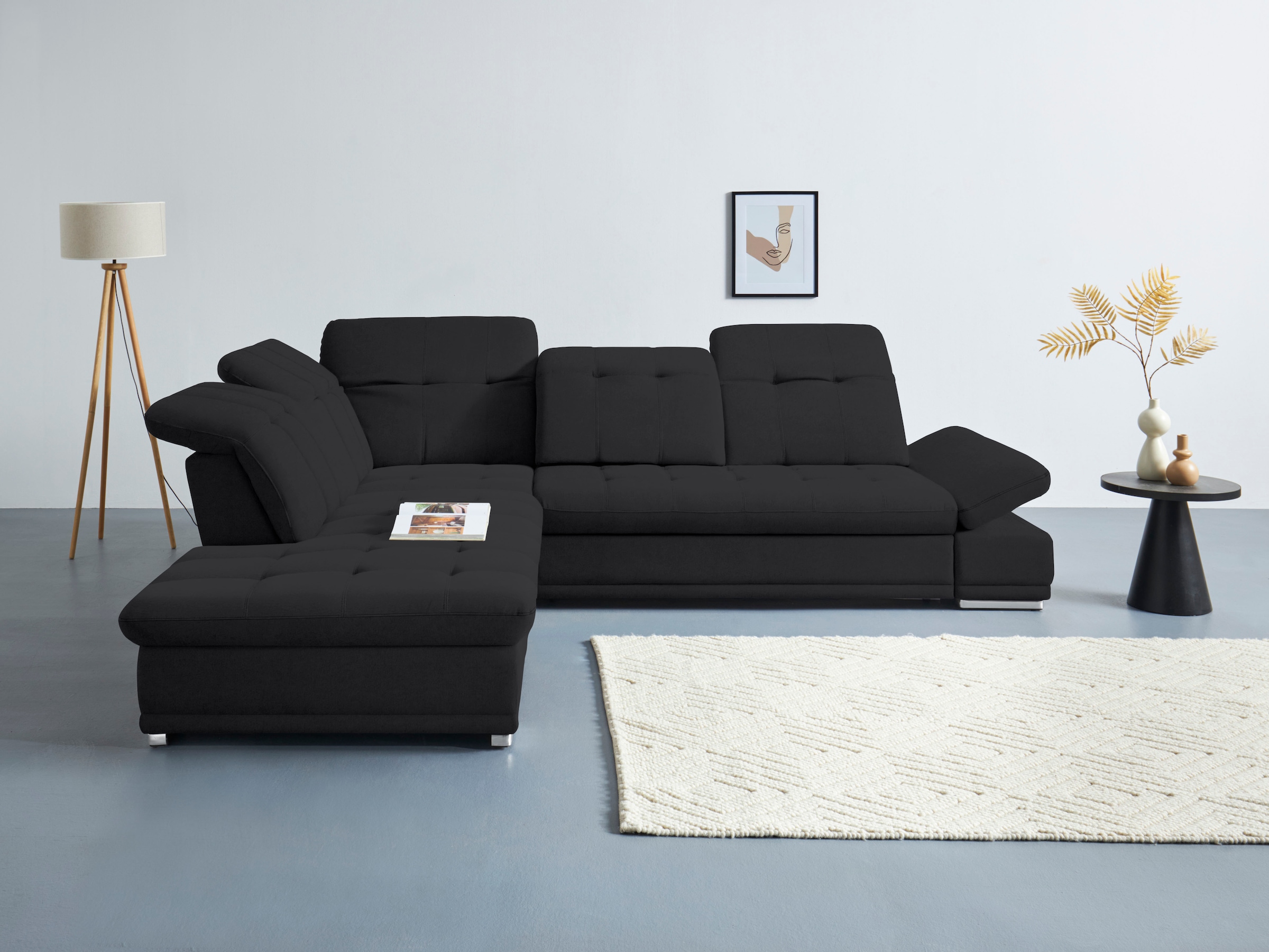 Image of COTTA Ecksofa "Holiday L-Form mit Sitztiefen-, Armteil- und Kopfteilverstellung"