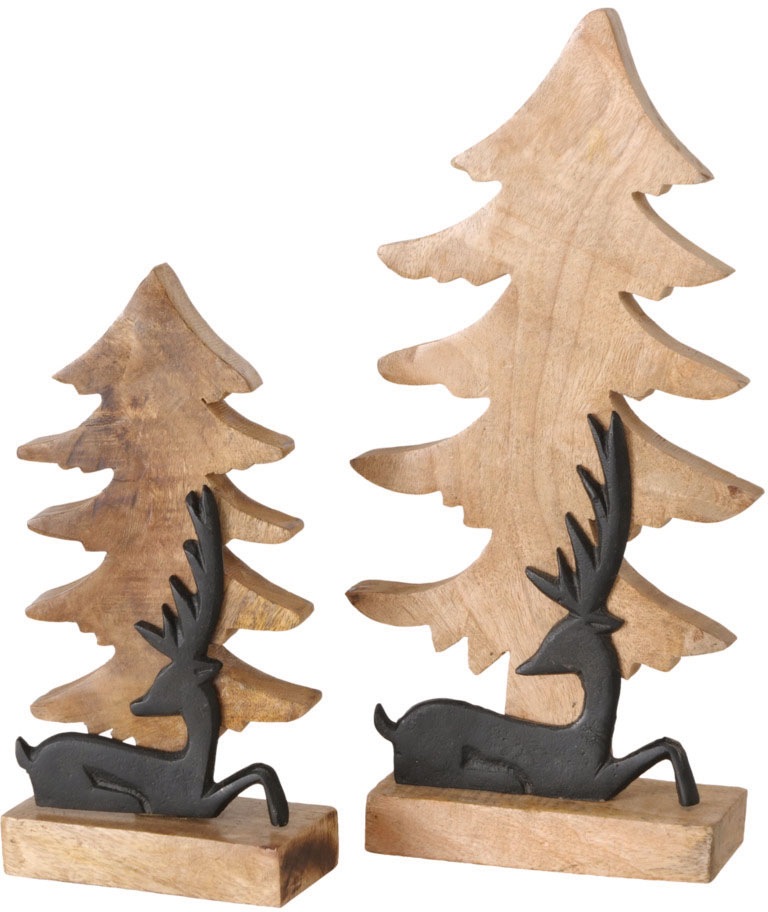 Image of BOLTZE Weihnachtsfigur, (Set, 2 St.), aus Mangoholz bei Ackermann Versand Schweiz
