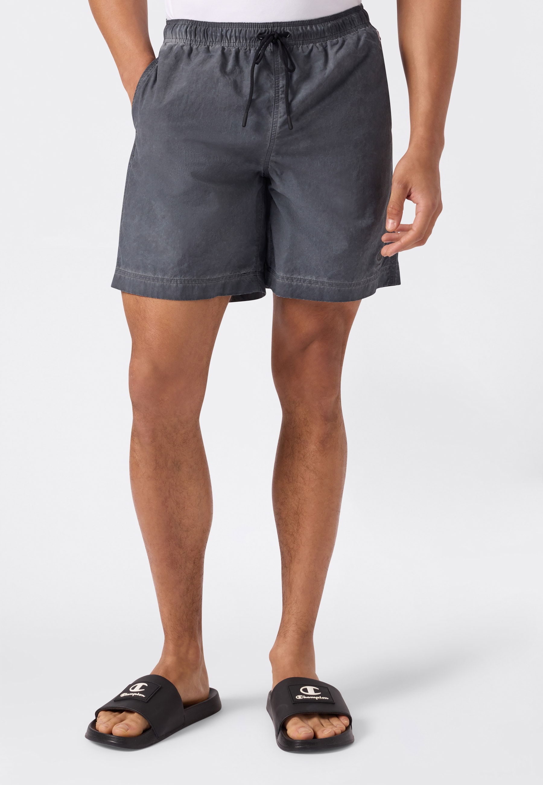 Champion Short de bain »5-inch Men's swim shorts« aspect uni ou délavé, matière légère en polyamide