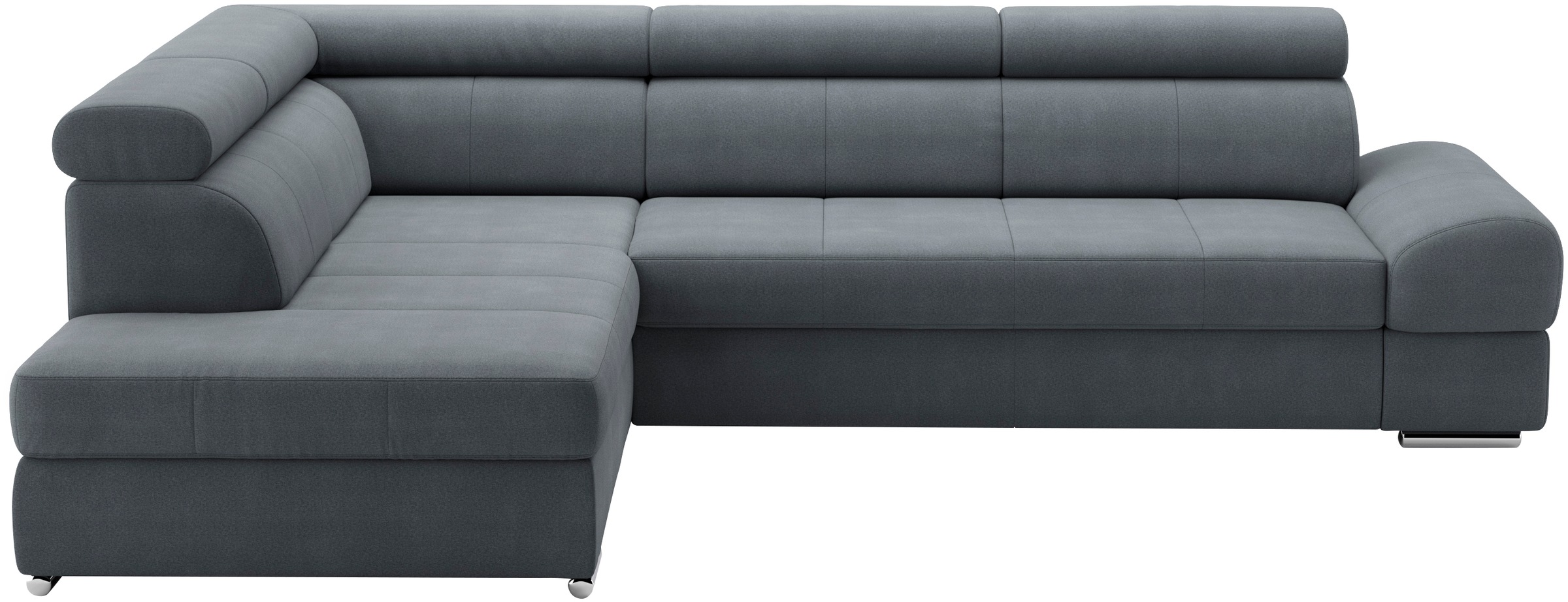 sit&more Ecksofa "Broadway L-Form" mit verstellbaren Kopfteilen, wahlweise mit Schlaffunktion