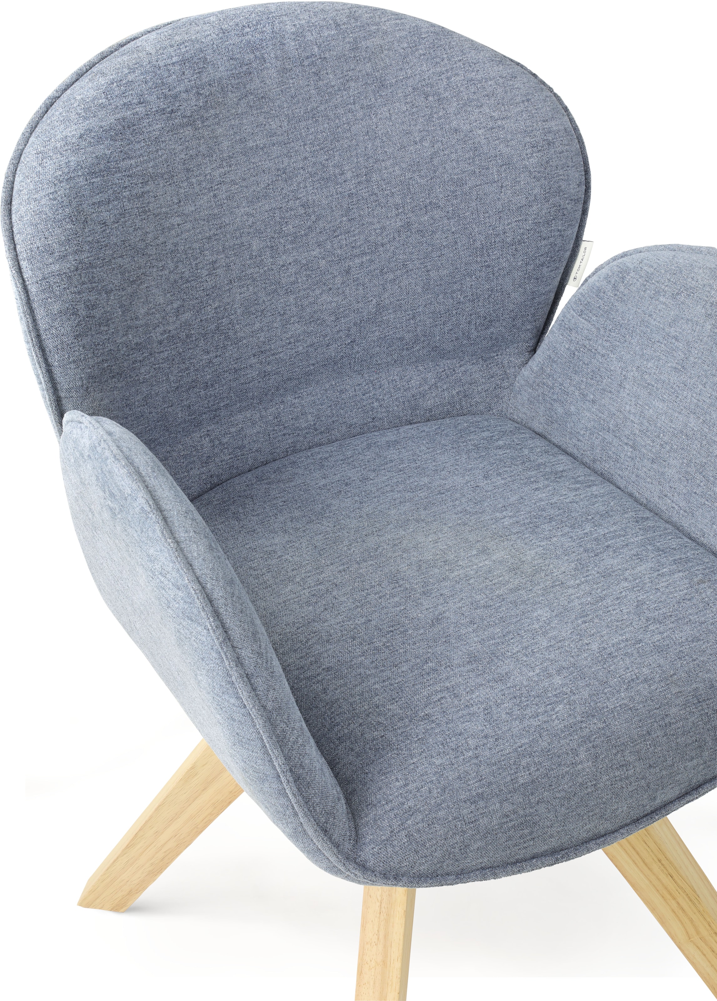 TOM TAILOR HOME Armlehnstuhl »WINGS ARMCHAIR« (Set) 2 Stk.mit Armlehnen, drehbar, Rückholfunktion, Massivholzgestell