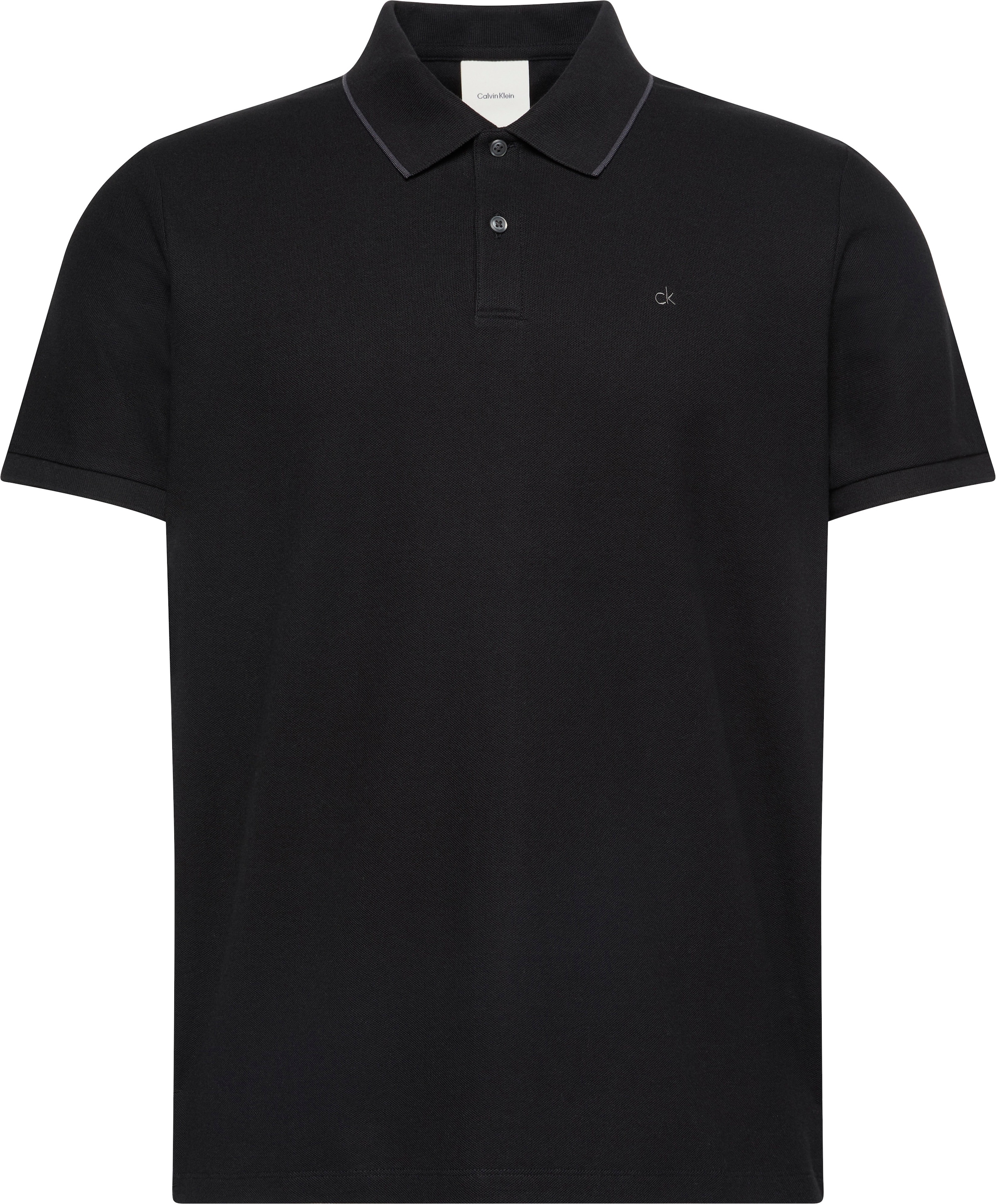 Calvin Klein Poloshirt »SS RFND PQ TPPD CLSS« Mit Rundhalsausschnitt