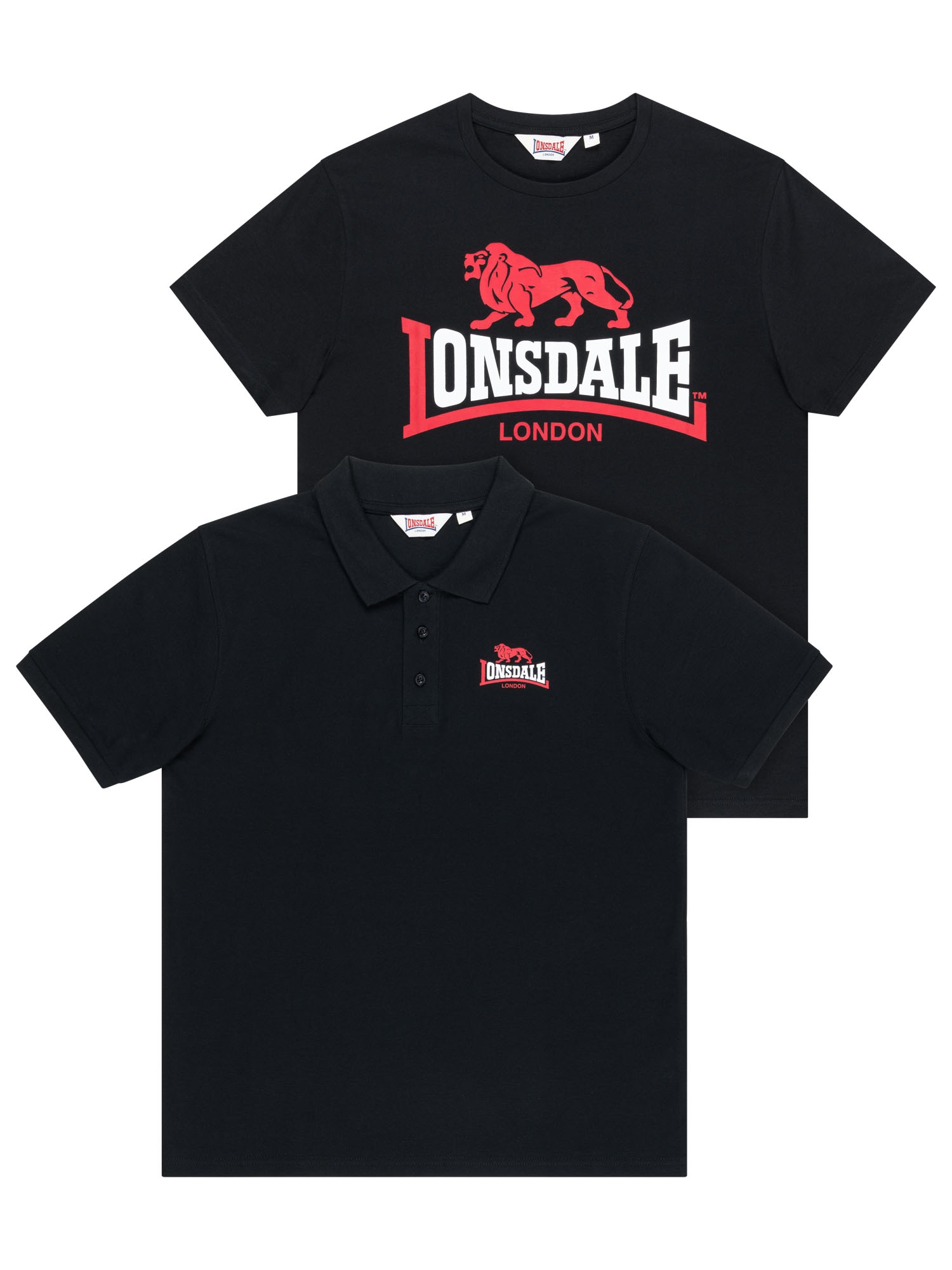 Image of Lonsdale T-Shirt "WHISTON" 2 2er-Pack, mit Rundhalsausschnitt, Kurzarm, aus Baumwolle