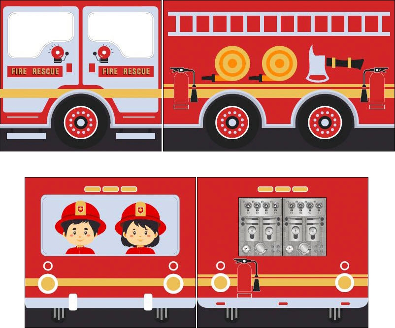 Vipack Spielbett »Pino, Kiefer massiv, mit Rolllattenrost u. Textil-Set, Made in Europe« B/H/T ca. 210x114x218cm, mit Absturzschutz, Leiter und Rutsche,  verschiedene Textil-Designs und Holzfarben zur Wahl