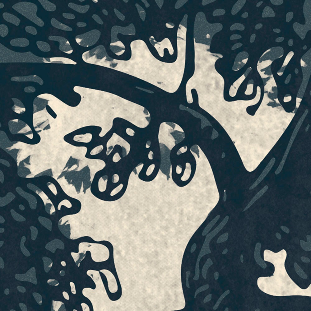 Komar Fototapete »Digitaldruck Vlies -  Unfading Trees - Grösse 400 x 250 cm« bedruckt glatt Wohnzimmer, Schlafzimmer