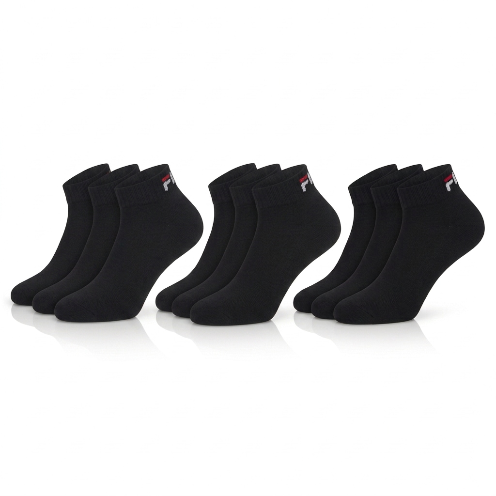 Fila Kurzsocken »UNISEX QUARTER PLAIN SOCKS« 9 Paar,  mit klassischem Logo