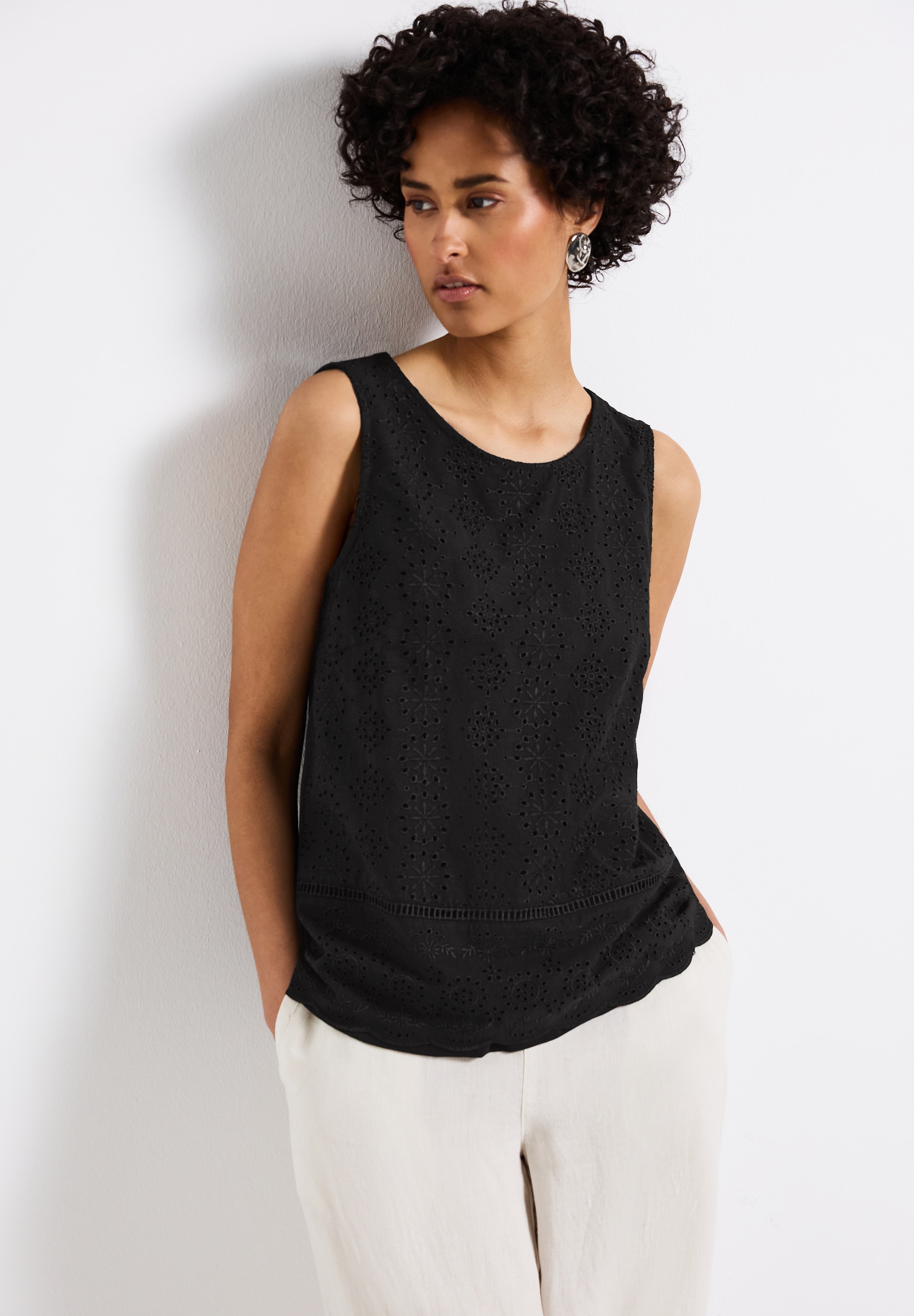 Image of STREET ONE Shirttop mit Zierstickerei