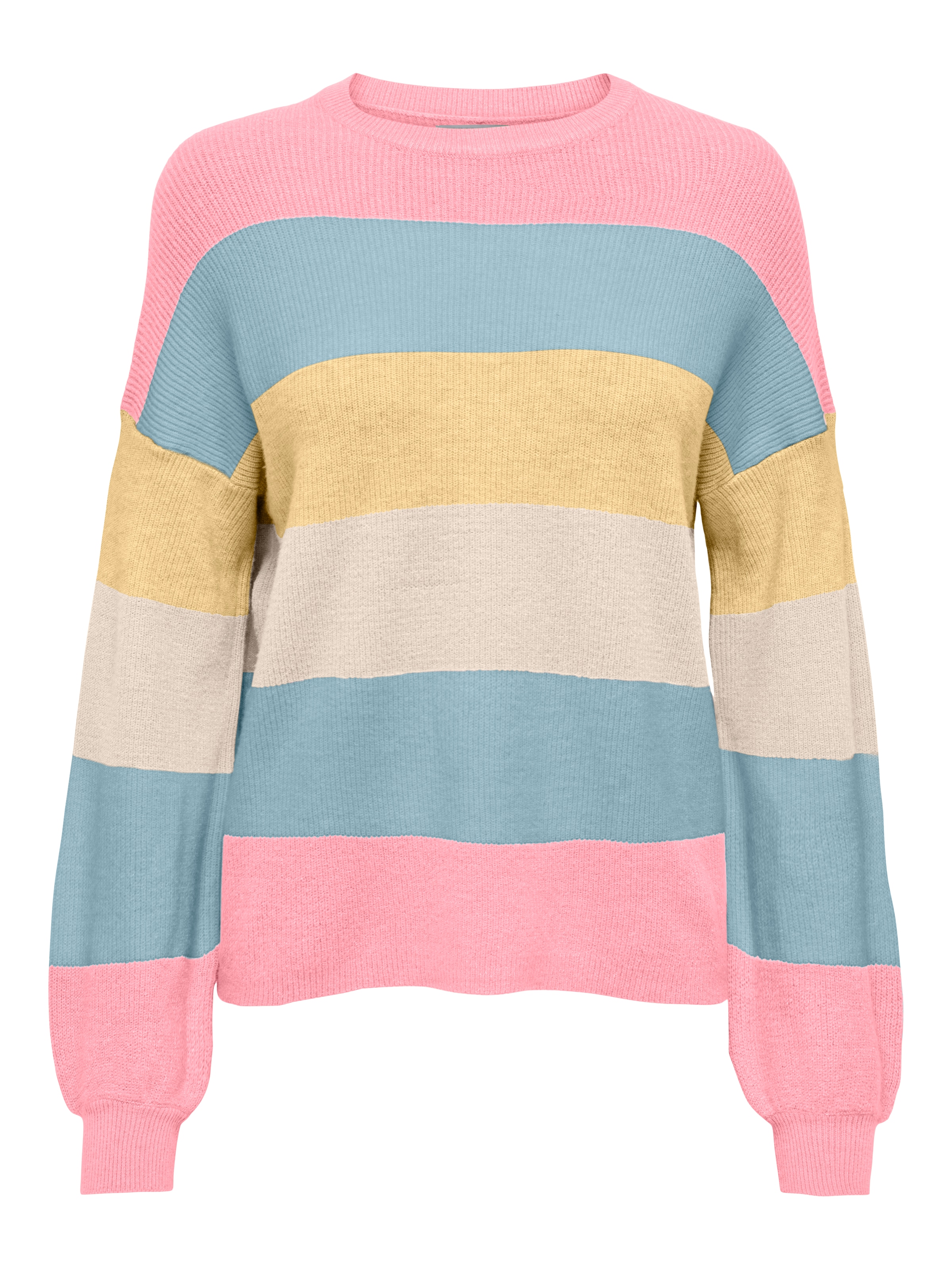 ONLY Pull en tricot »ONLATIA L/S STRIPE PULLOVER KNT NOOS« mélange viscose, coupe régulière