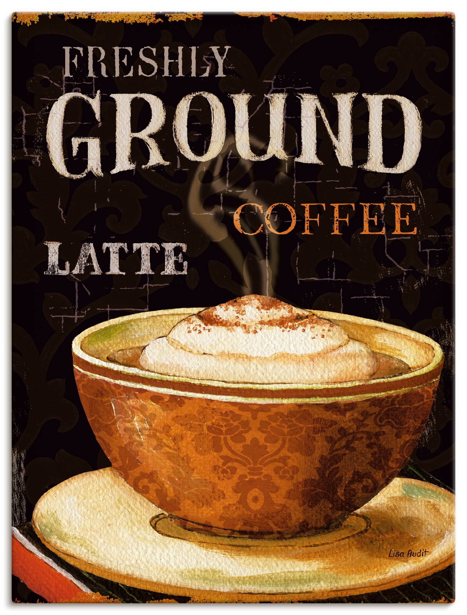 Image of Artland Wandbild »Heutiger Kaffee III«, Getränke, (1 St.), in vielen Grössen & Produktarten -Leinwandbild, Poster, Wandaufkleber / Wandtattoo auch für Badezimmer geeignet bei Ackermann Versand Schweiz