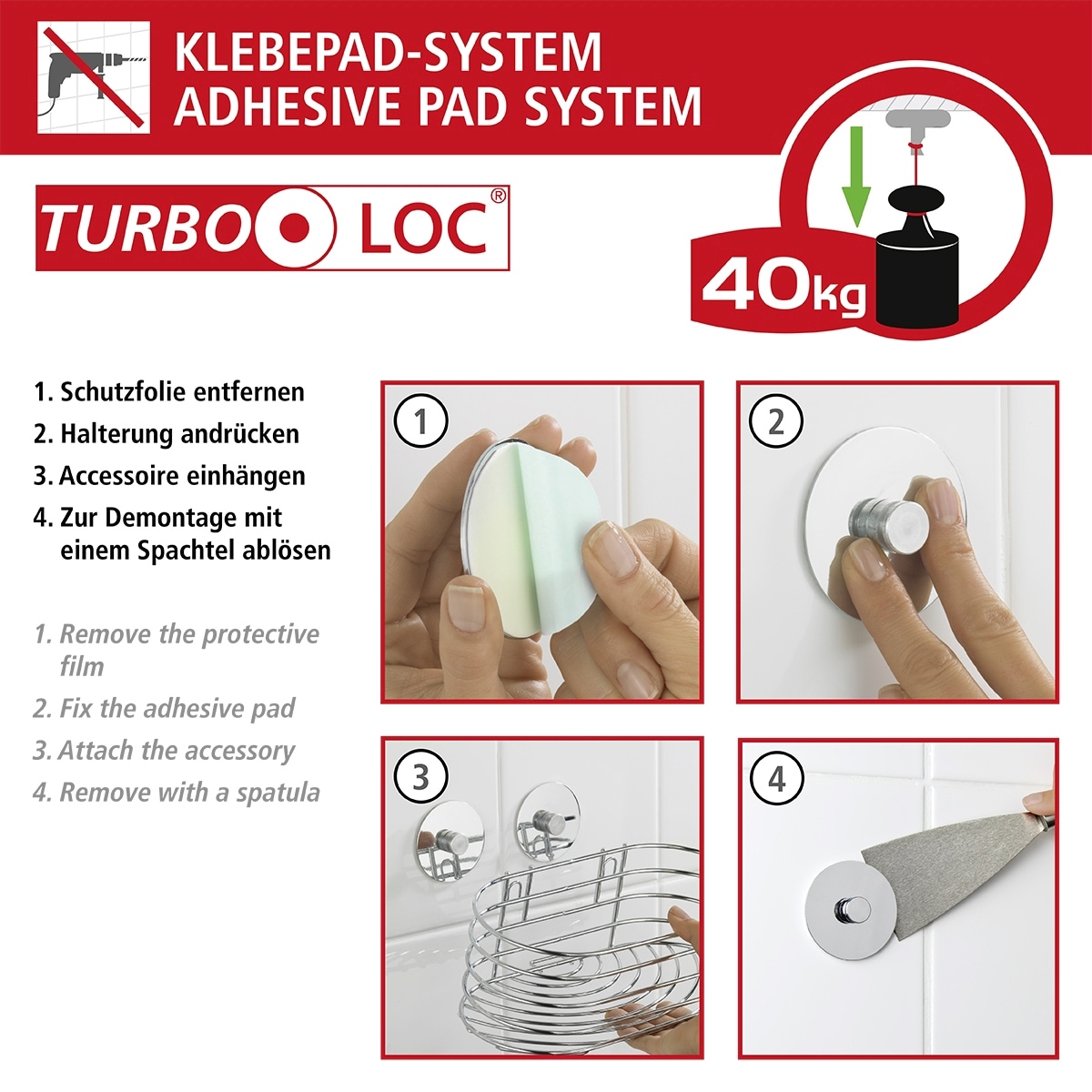 WENKO Handtuchstange »Orea«, Turbo-Loc®