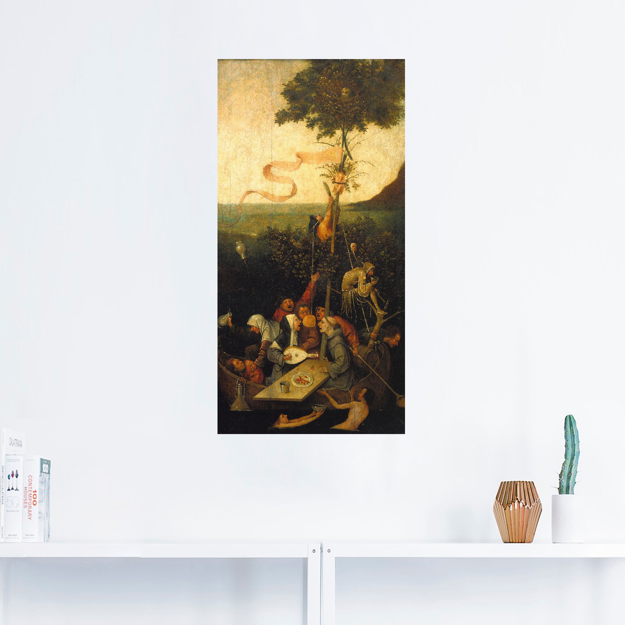Artland Wandbild »Das Narrenschiff.«, Gruppen & Familien, (1 St.), als Leinwandbild, Wandaufkleber in verschied. Grössen