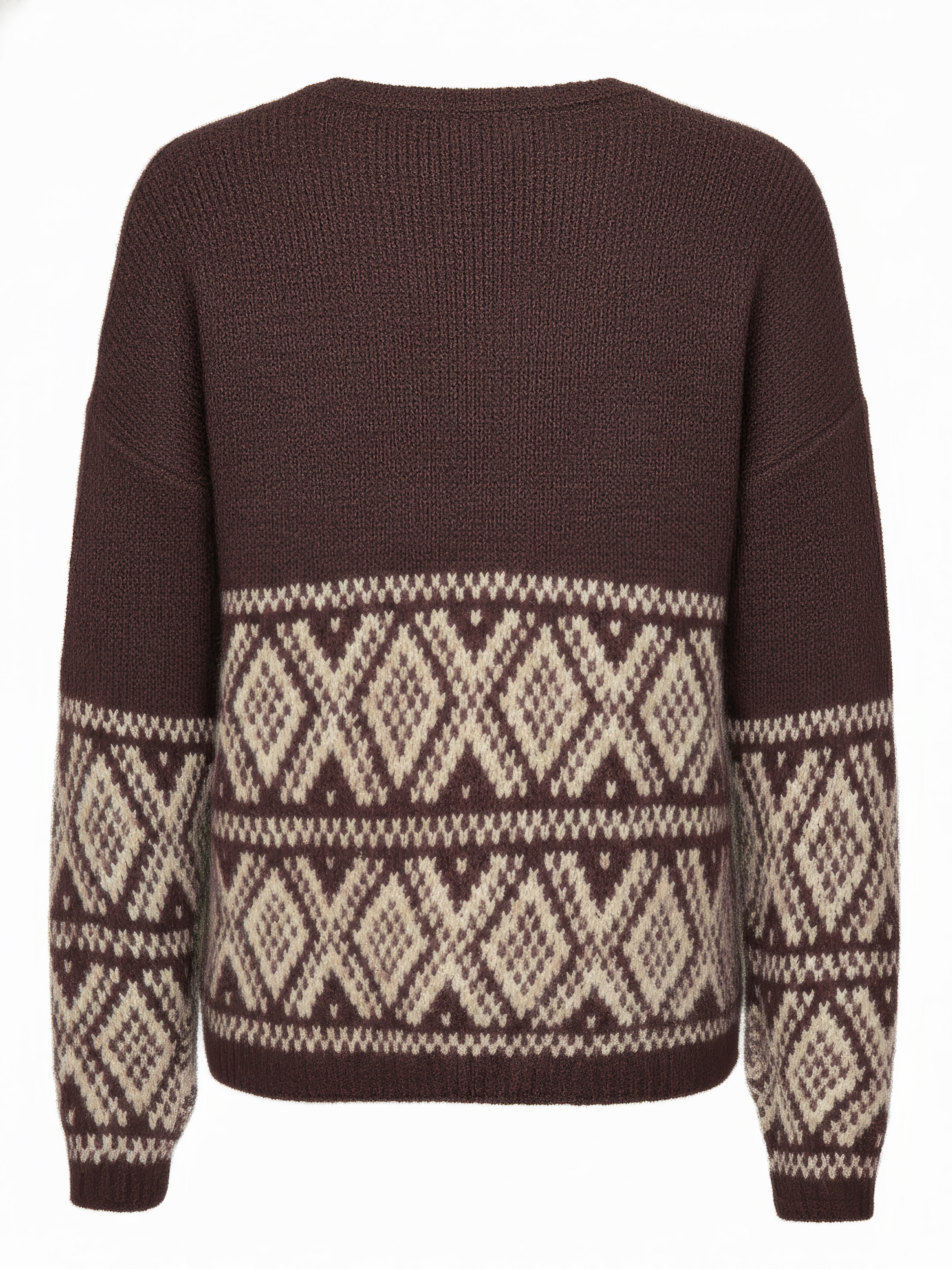 JDY Pull en tricot »JDYDINA L/S ON FAROE ISLAND PULLOVE KNT« mélange de matériaux
