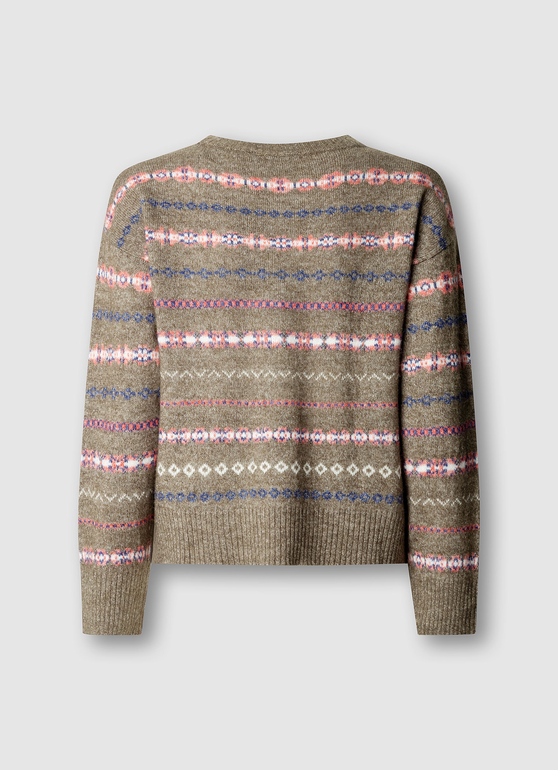 Pepe Jeans Pull en tricot »ALAINA SWEATER« mit Jacquardmuster, Materialmix
