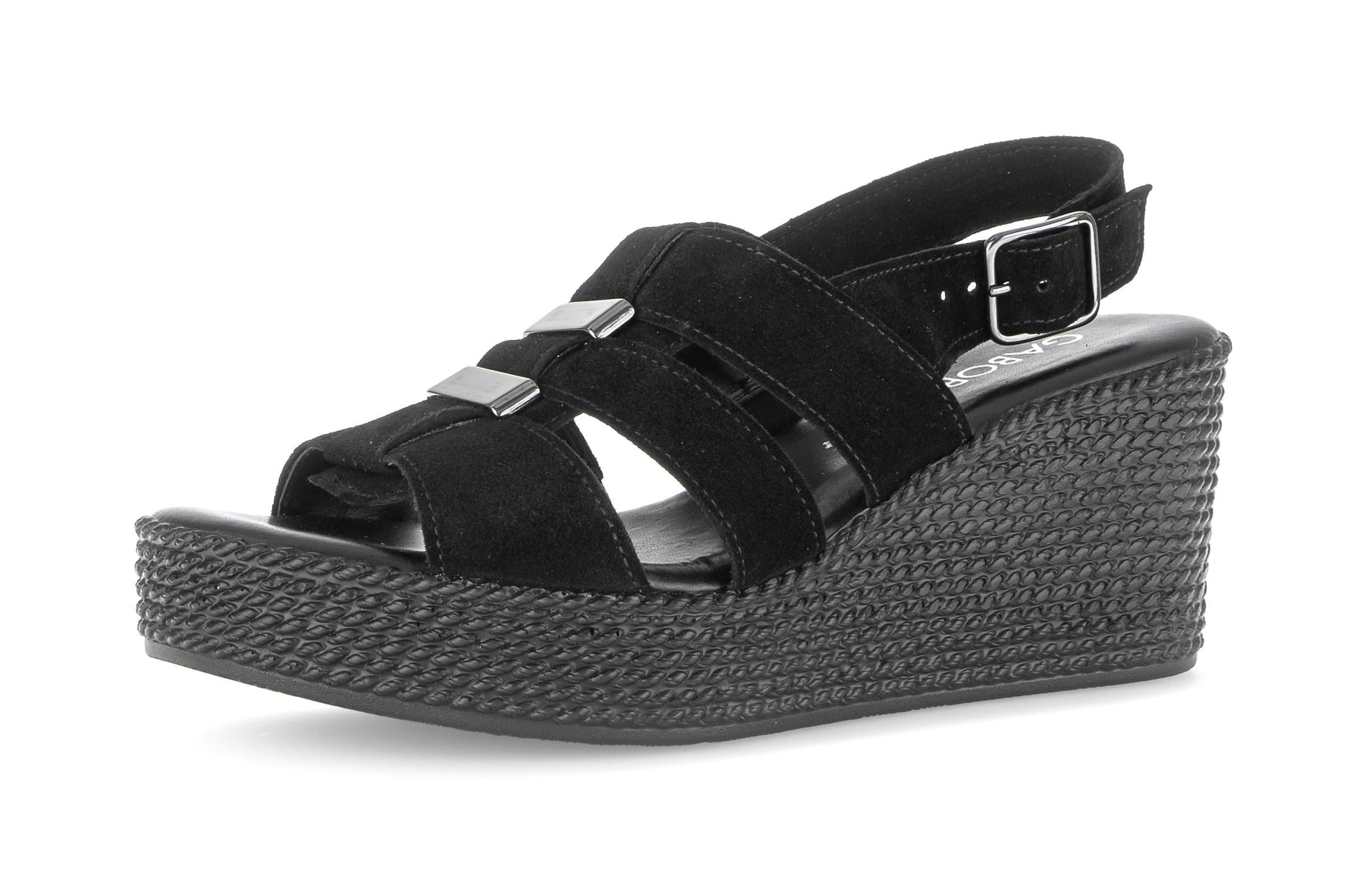 Gabor Sandales compensées  Plateforme, sandale à brides, chaussure d'été avec fermeture velcro