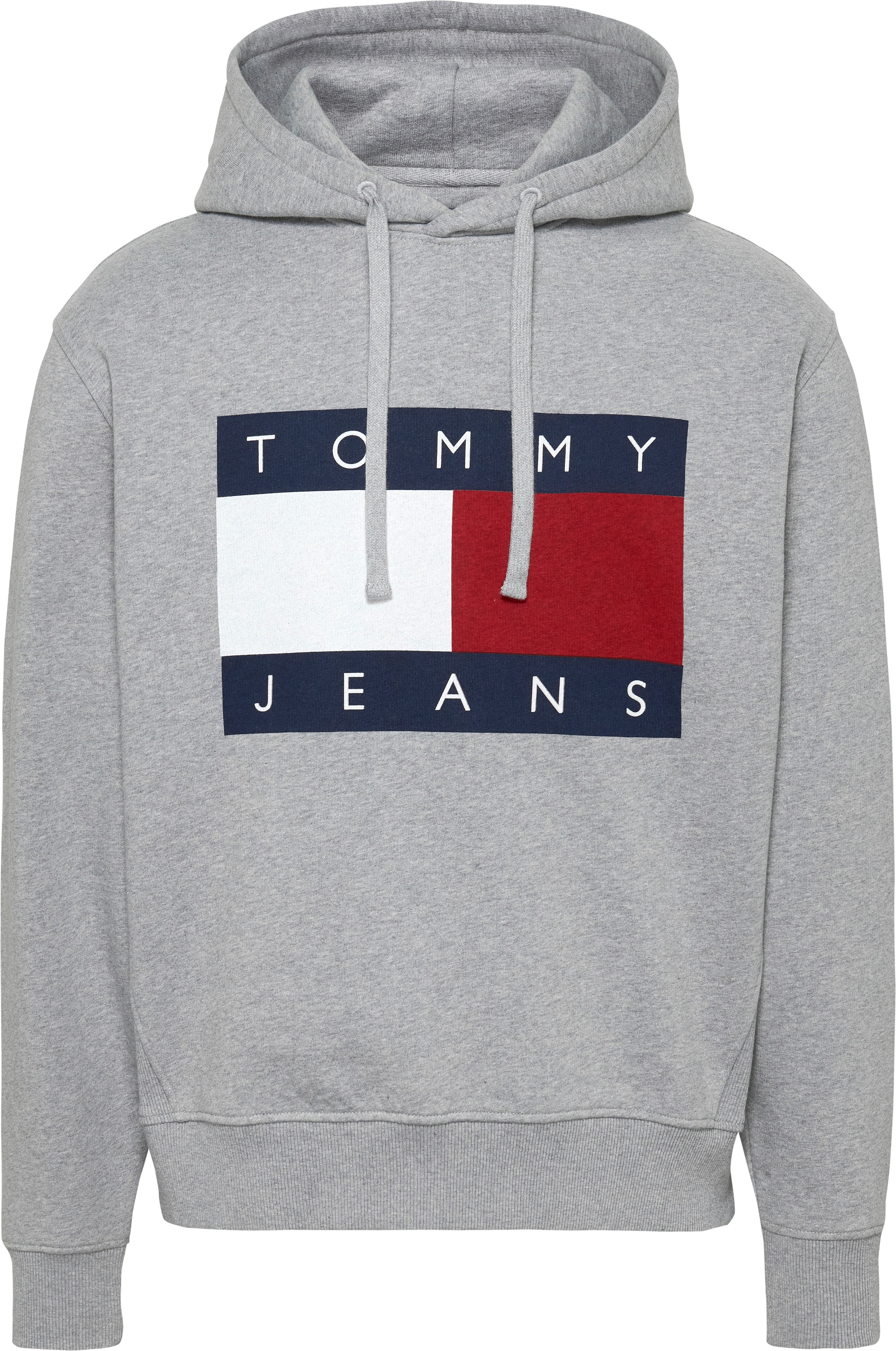 Tommy Jeans Hoodie »TJM MELANGE FLAG HOODIE«, mit grossem Logo