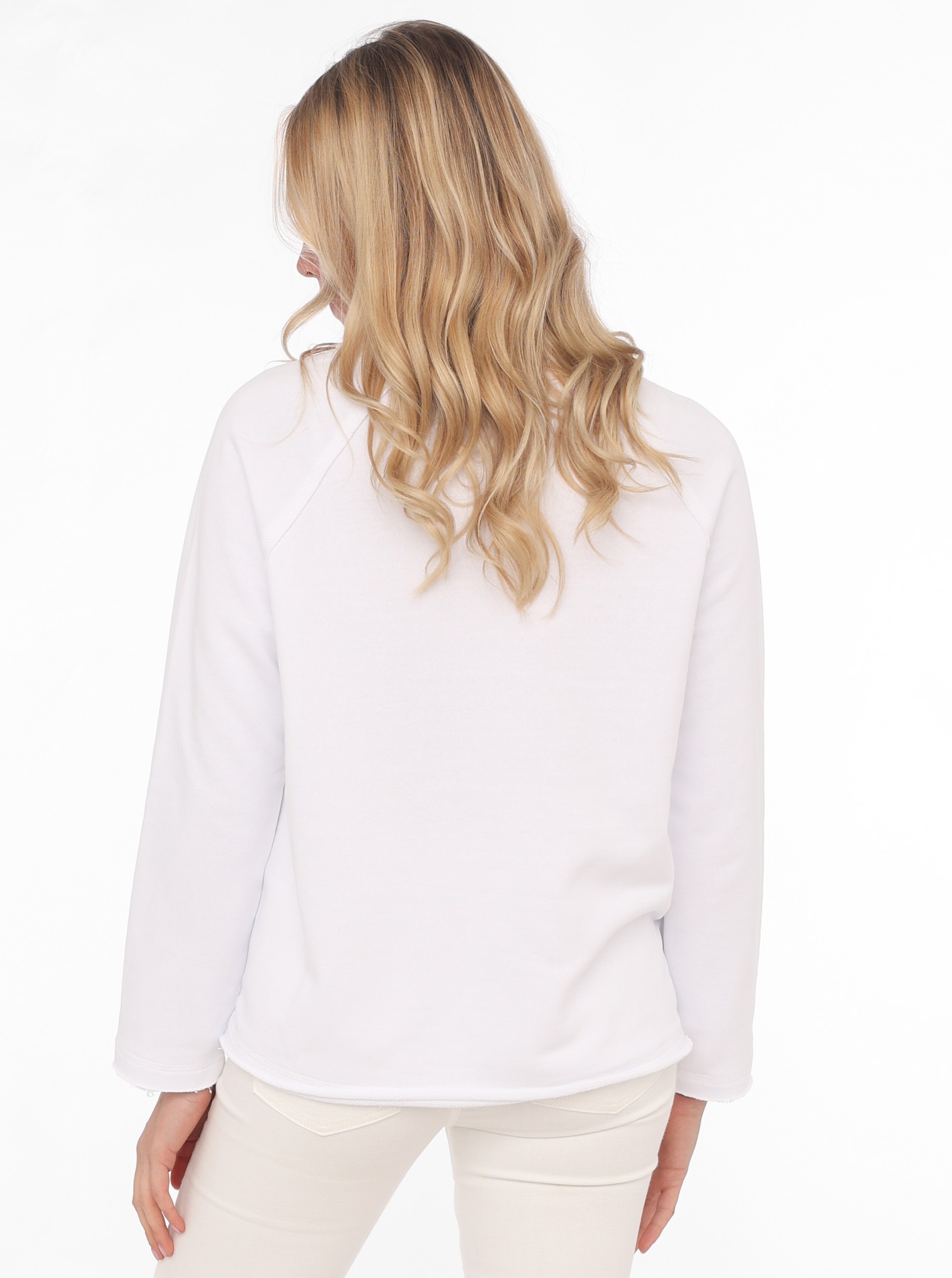 Zwillingsherz Sweater »"Meer Strand Sand"«, mit Used-Look Kanten