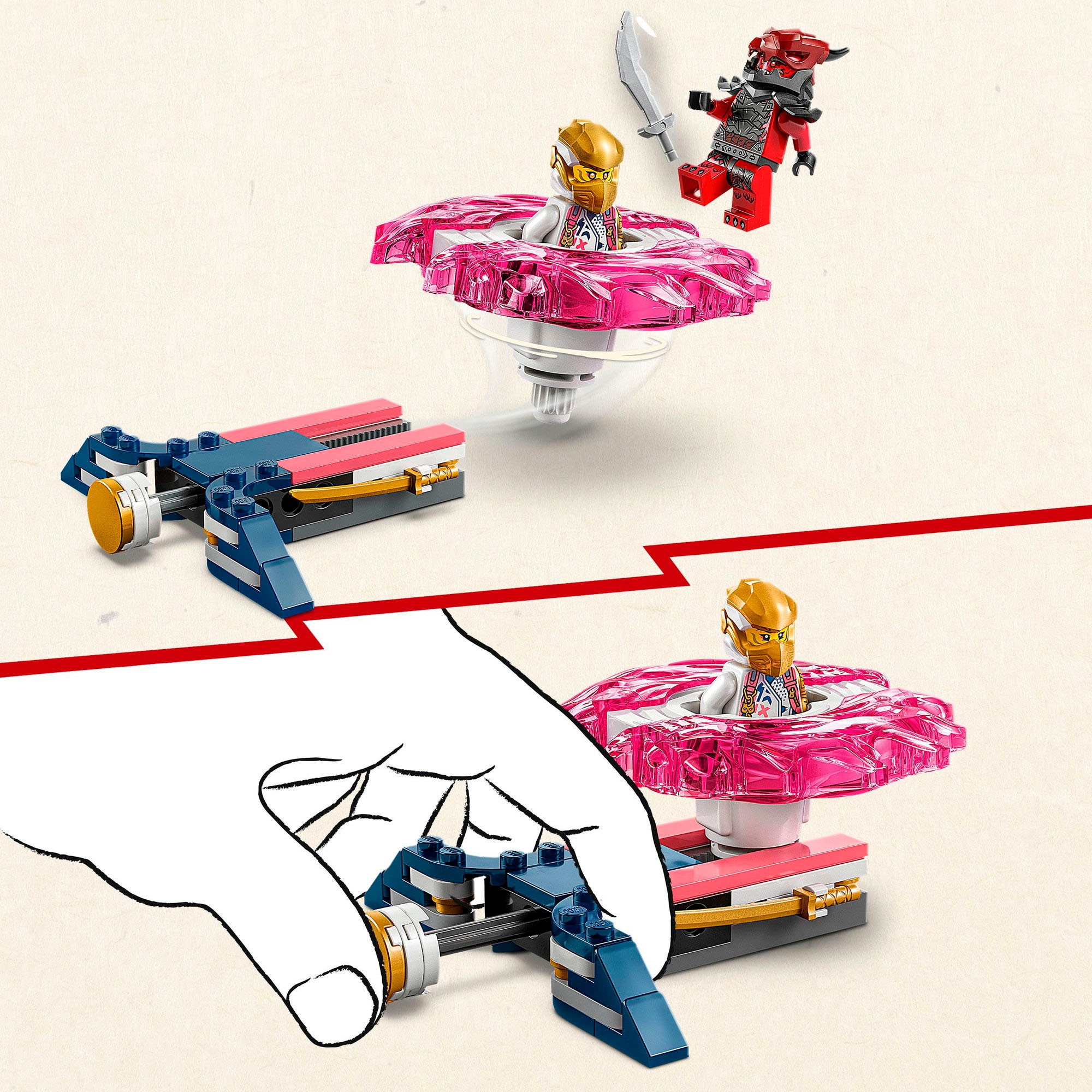 LEGO® Pions de construction »Soras Drachen-Spinjitzu-Spinner (71824), LEGO Ninjago« Made in Europe
