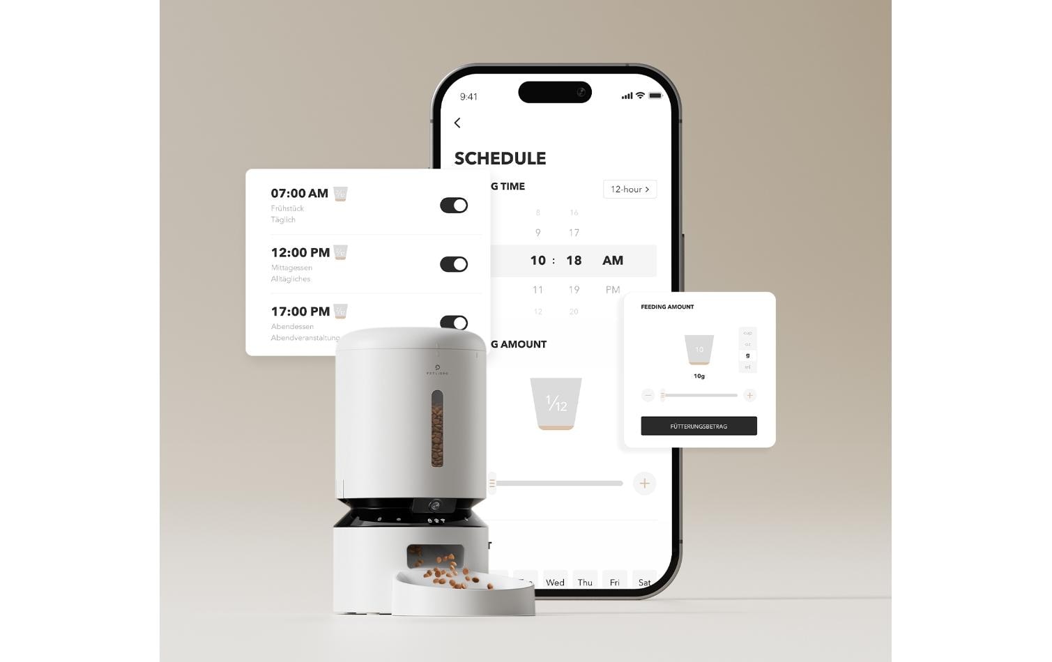 Futterautomat »Granary Camera Monitoring Dual Feeder 5l«