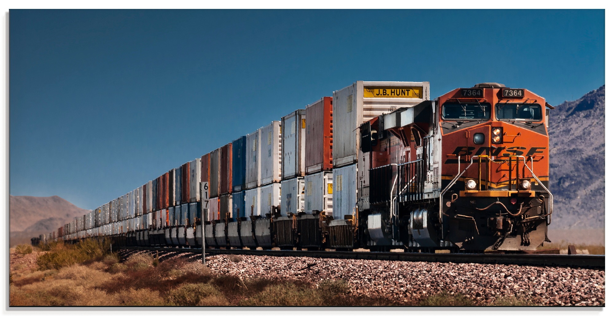 Image of Artland Glasbild »Güterzug BNSF Kalifornien«, Züge, (1 St.) bei Ackermann Versand Schweiz