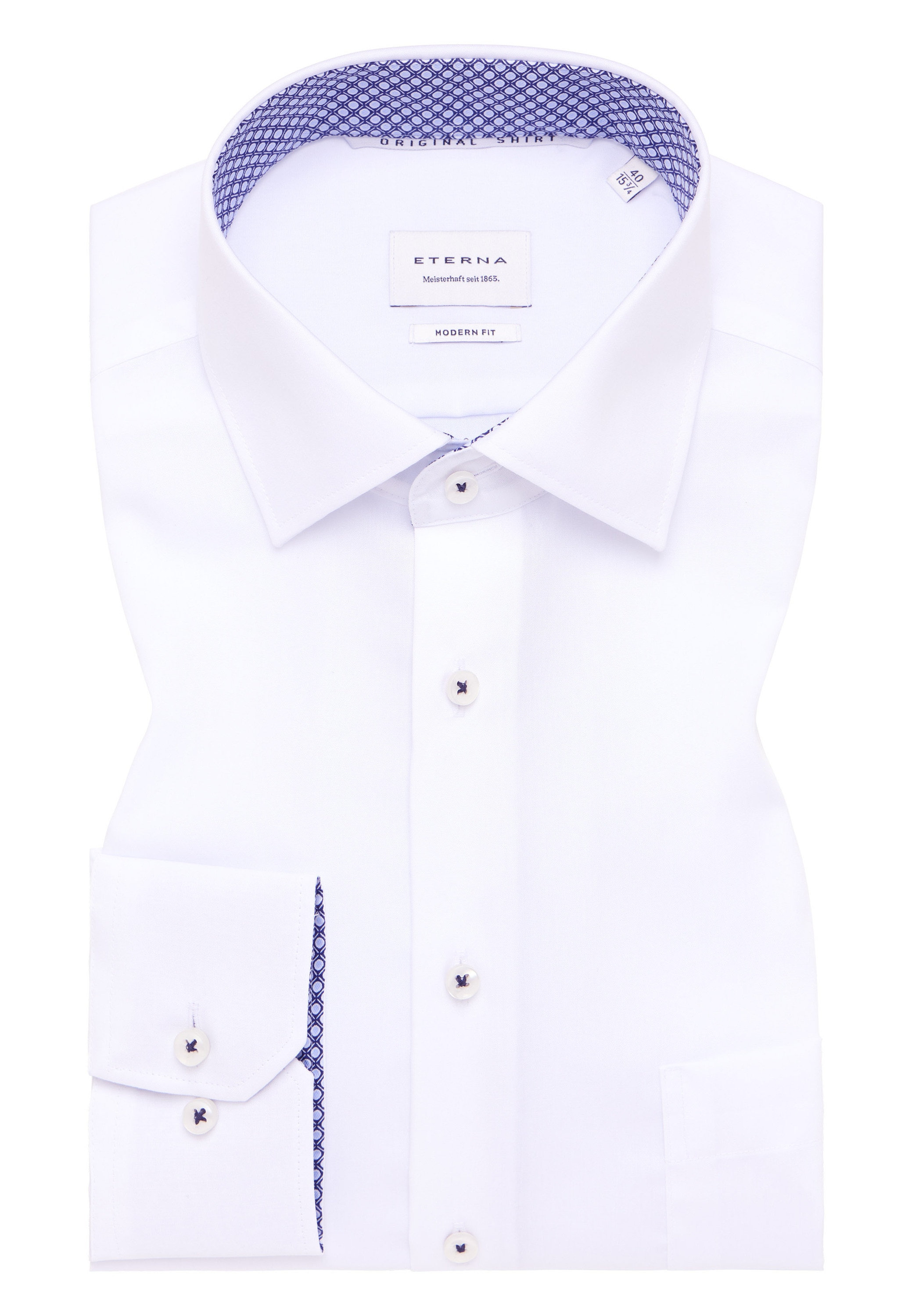 Eterna Chemise à manches longues »MODERN FIT« NON IRON (sans repassage)
