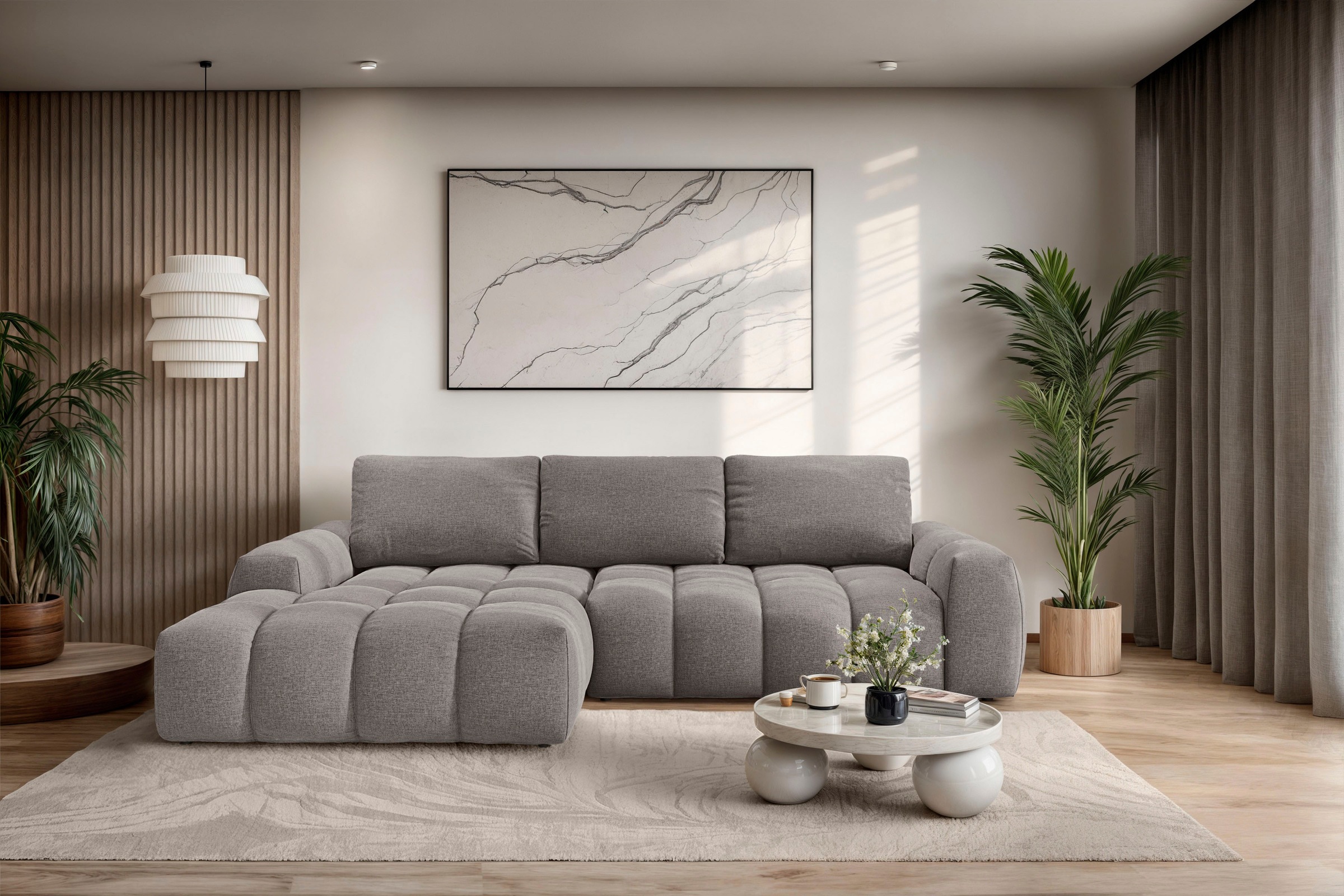 Image of GOODproduct Ecksofa "AZITA L-Form, 270 cm - OTTO. Verlässliche Qualität." wahlweise als Schlafsofa m. Bettkasten, Bubble-Optik