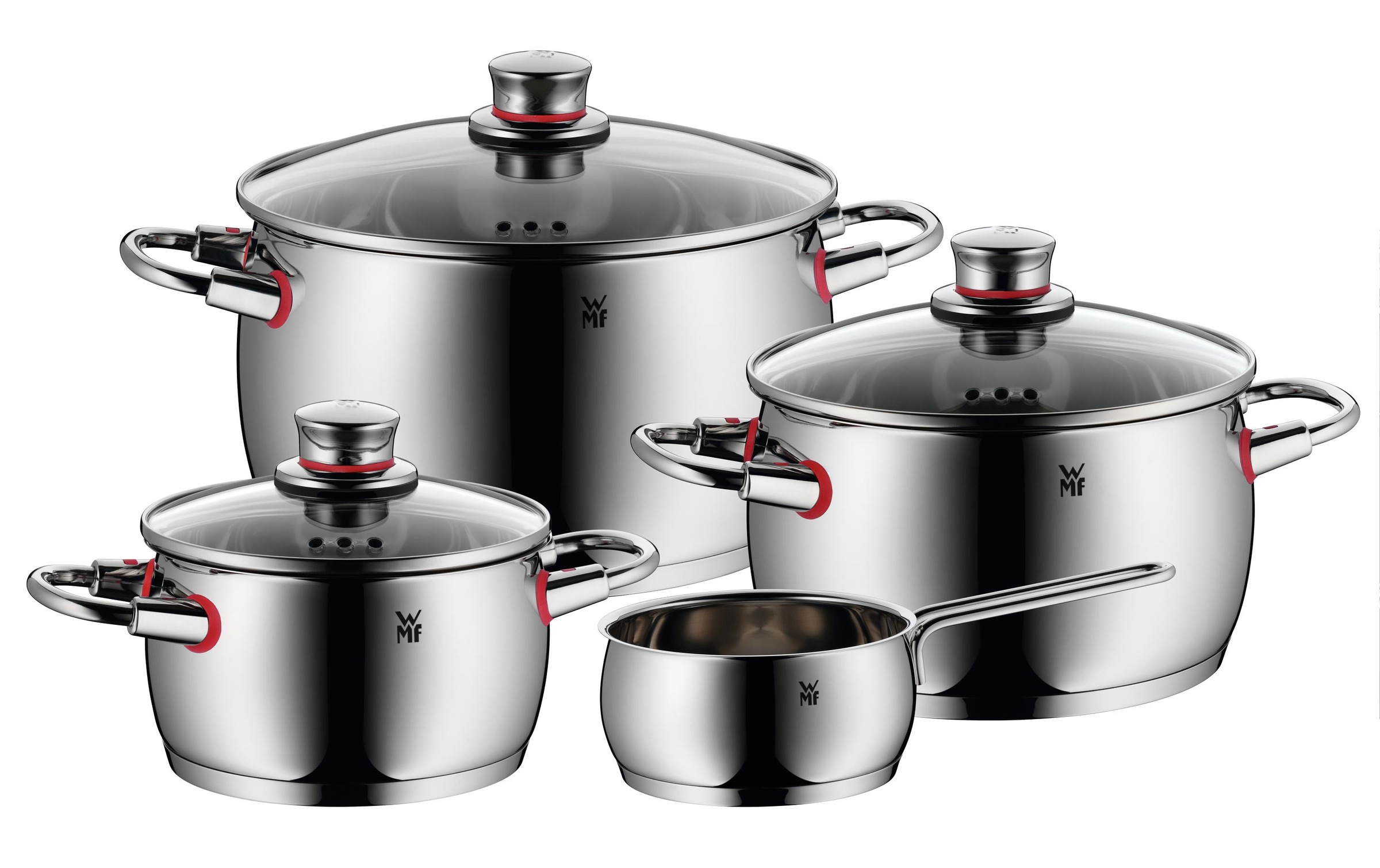 Image of WMF Kochtopf »Quality One 4-teilig«, Edelstahl-Glas bei Ackermann Versand Schweiz