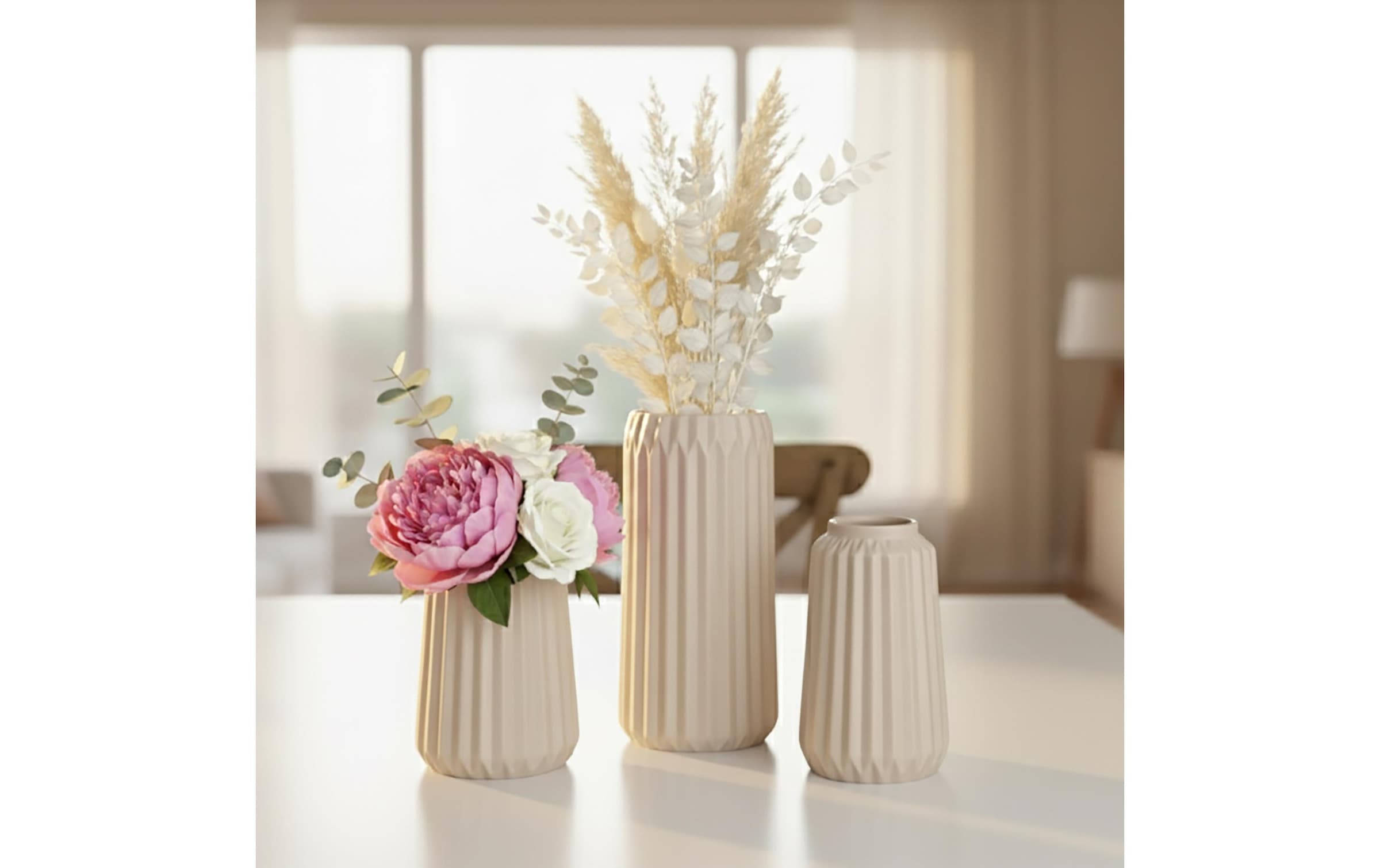 relaxdays Dekovase »3-teilig«