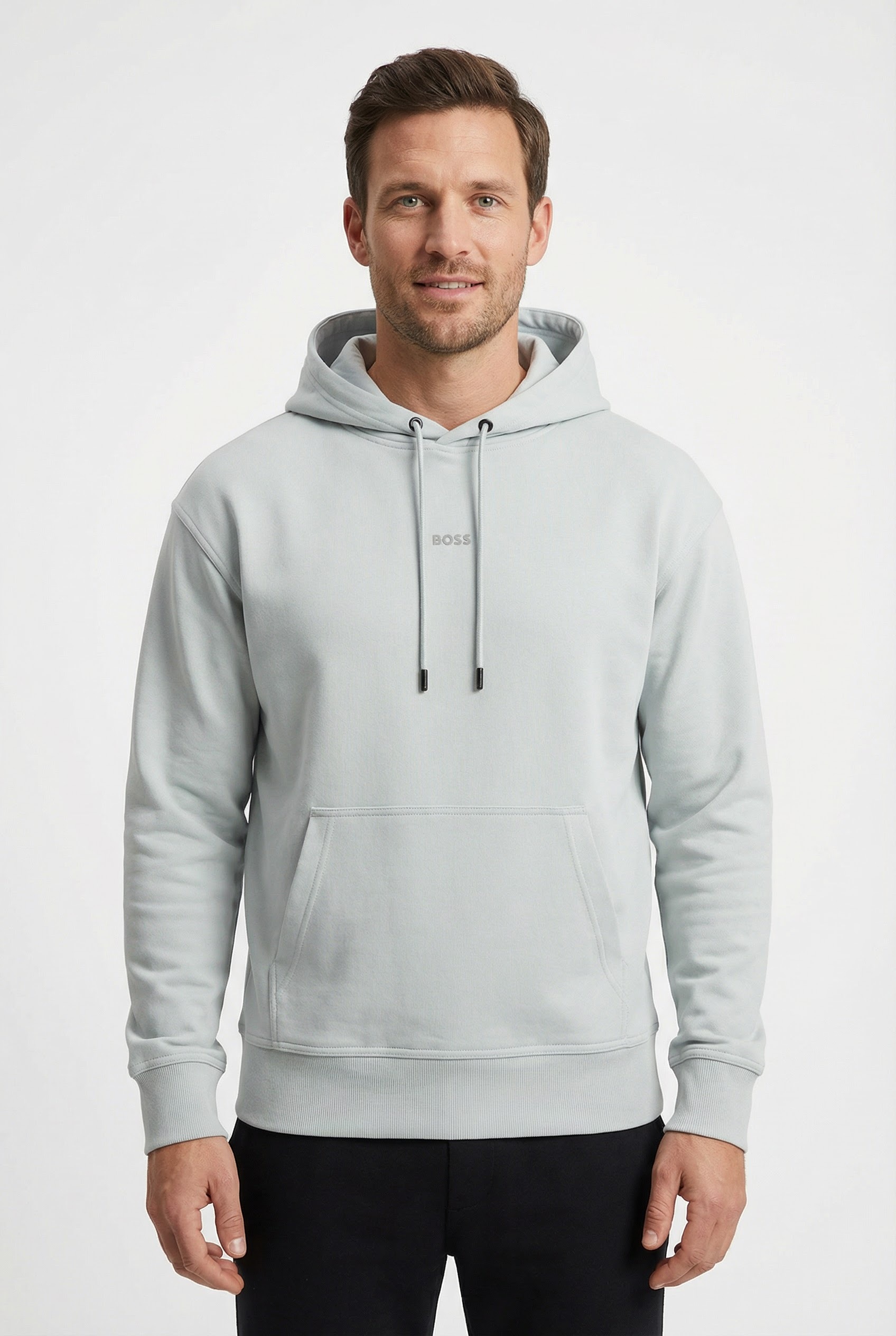 Image of BOSS ORANGE Kapuzensweatshirt "WeSmallhood", mit Kängurutasche