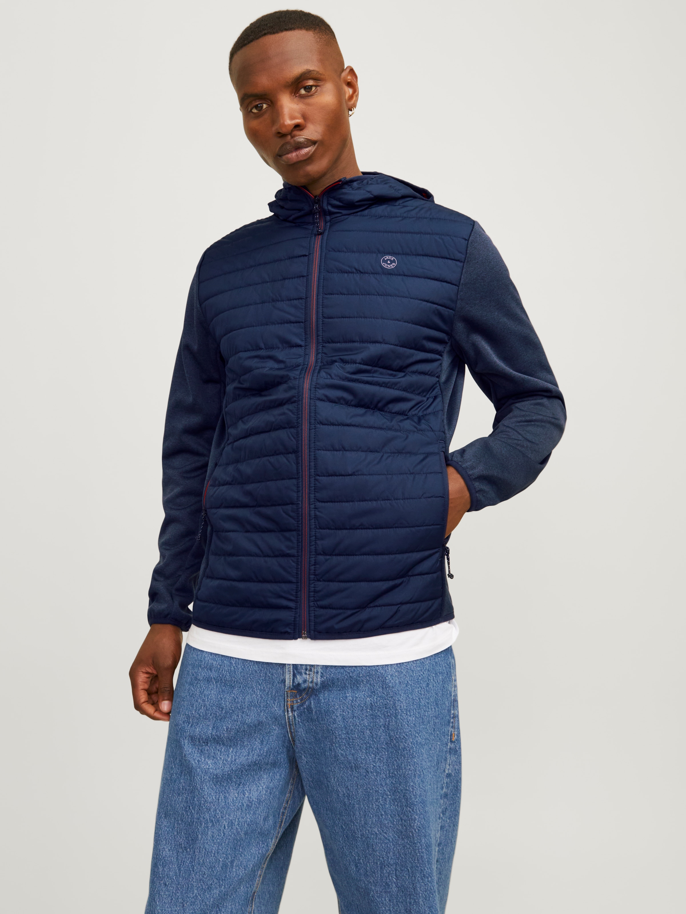 Jack & Jones Steppjacke »JJEMULTI mit Kapuze und Futter« mit Kapuze unifarben, modisch, regular fit, Polyester