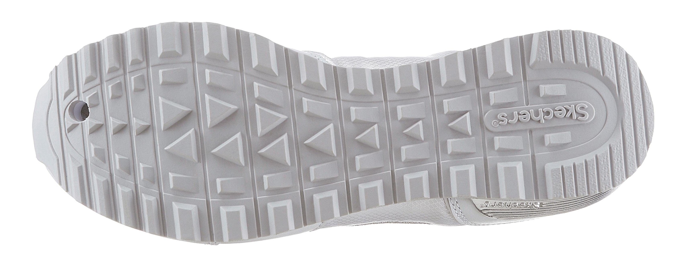 Skechers Sneaker »Goldfarben´n Gurl«, Freizeitschuh, Halbschuh, Schnürschuh mit Metallic-Details