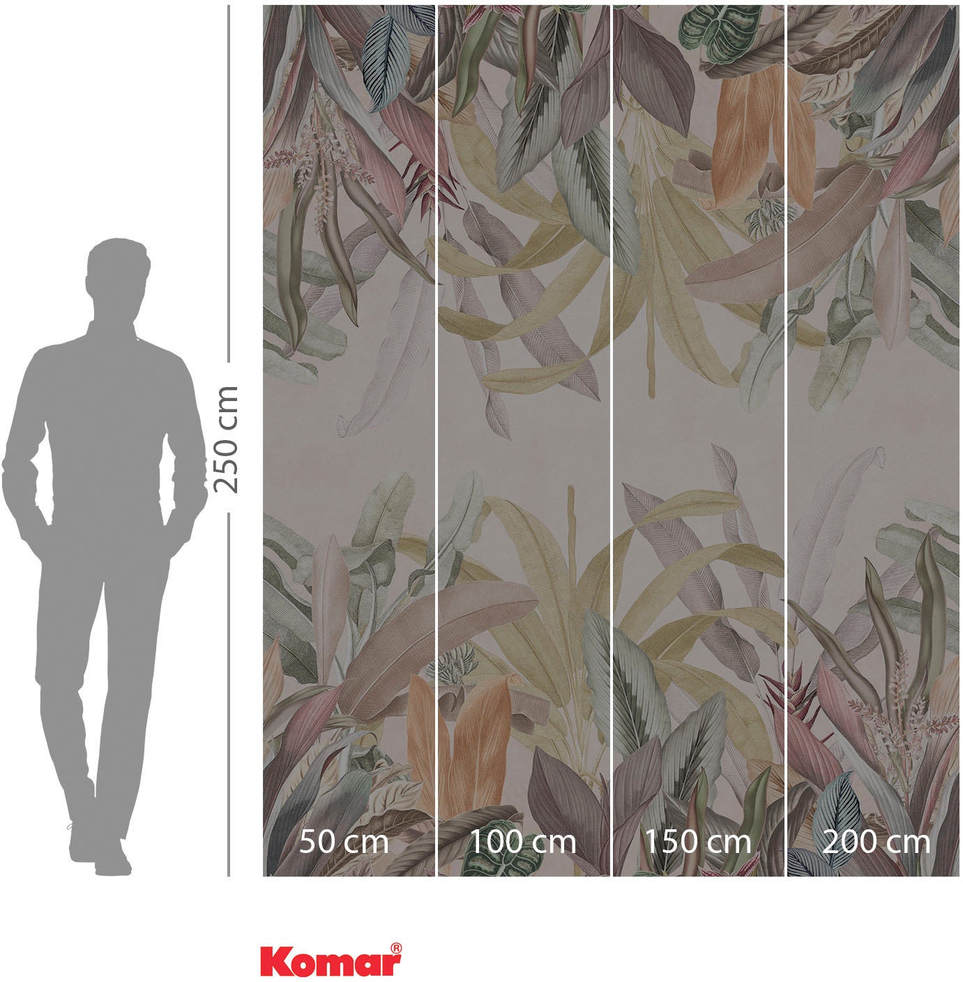 Komar Vliestapete »Digitaldruck Vlies -  Mirror Maison - Grösse 200 x 250 cm« bedruckt glatt Wohnzimmer, Schlafzimmer