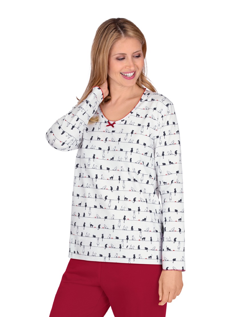 Image of Trigema Langarmshirt, mit Katzenmotiv bei Ackermann Versand Schweiz