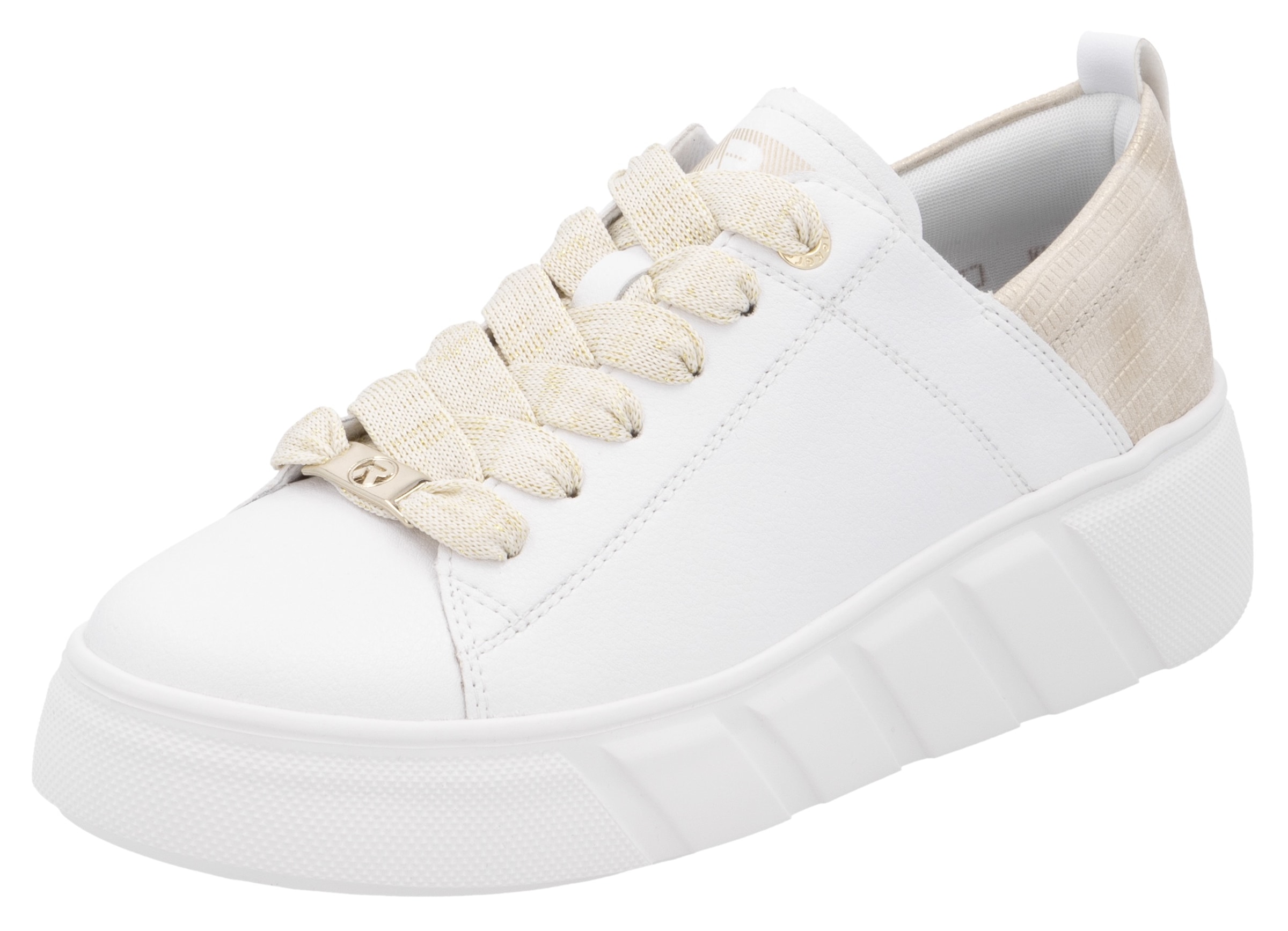 Image of Rieker Plateausneaker, Schnürschuh, Halbschuh, Freizeitsneaker mit Soft-Einlage