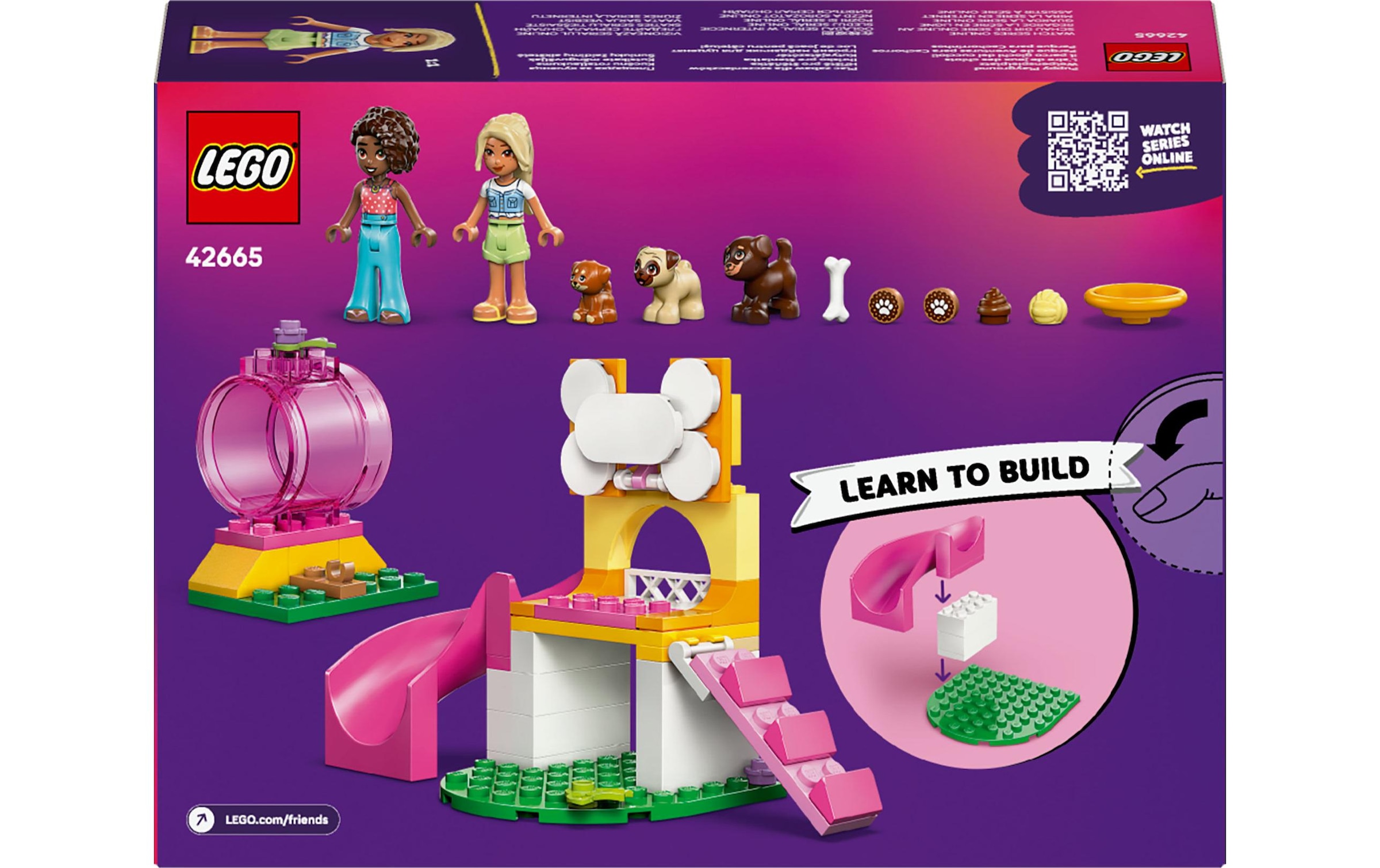LEGO® Spielbausteine »Friends Welpenspielplatz 42665«, (66 St.)